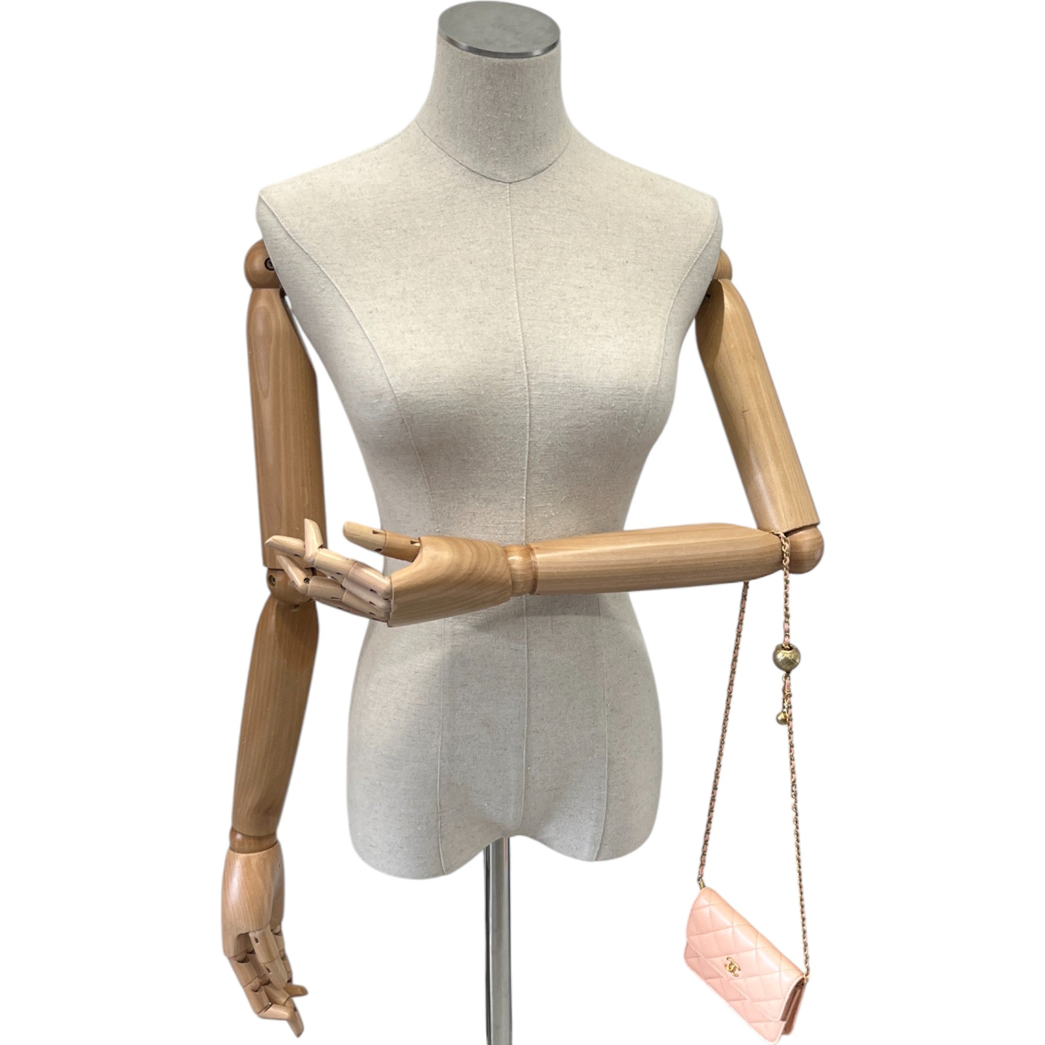 Women's Pearl Crush Lambskin Handbag Pink