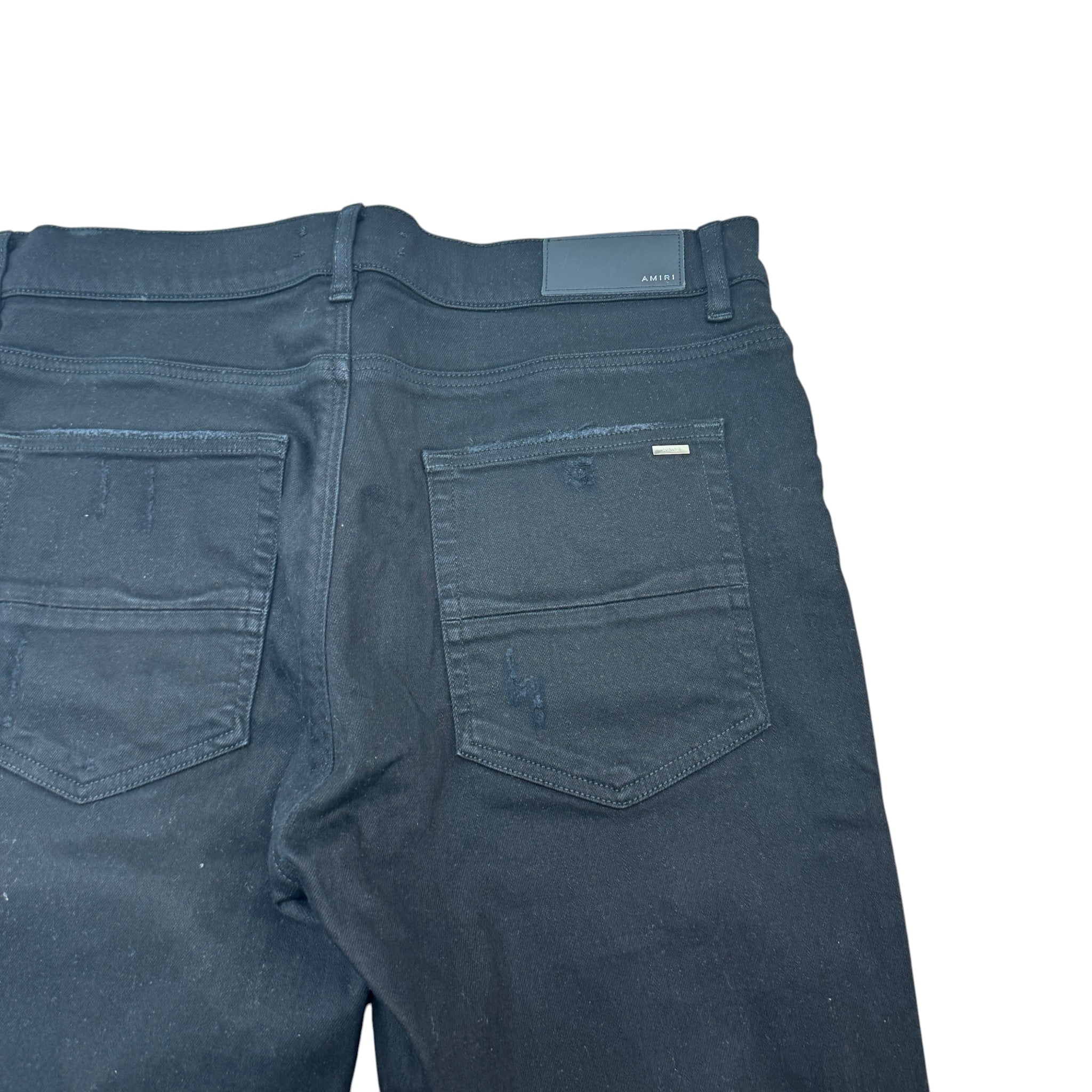 Men's Mx1 Distressed Jeans Black Size Waist 34"