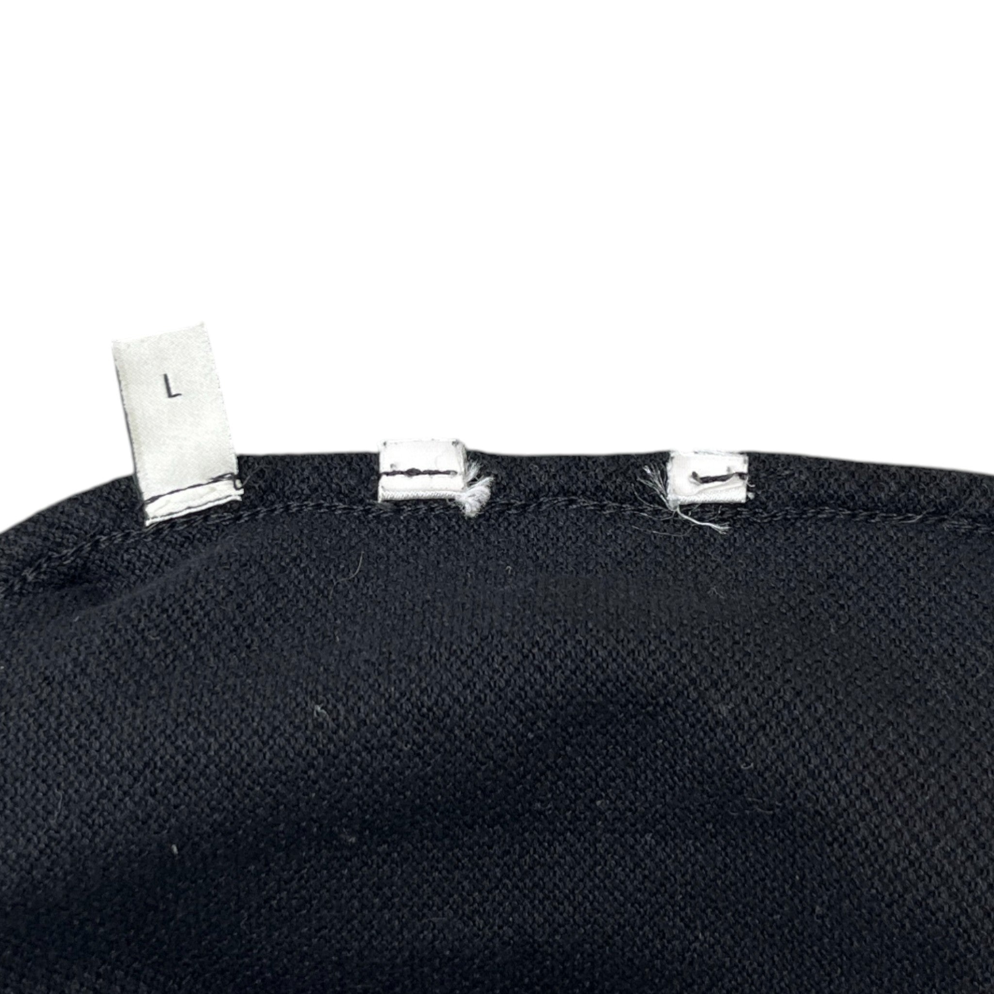 Men's Tape Logo Polo Shirt Black Size L