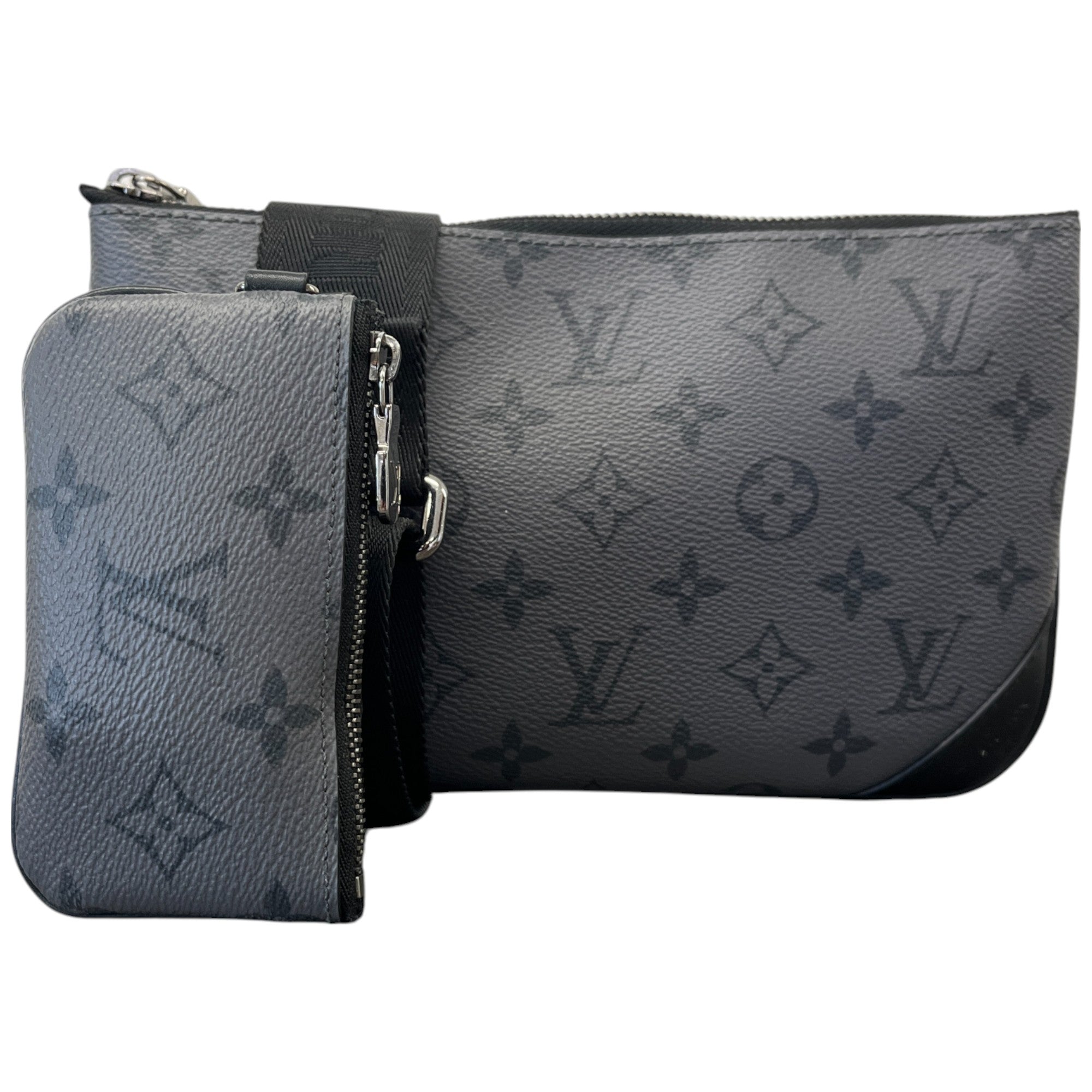 Men's Monogram Eclipse Trio Messenger Bag Black