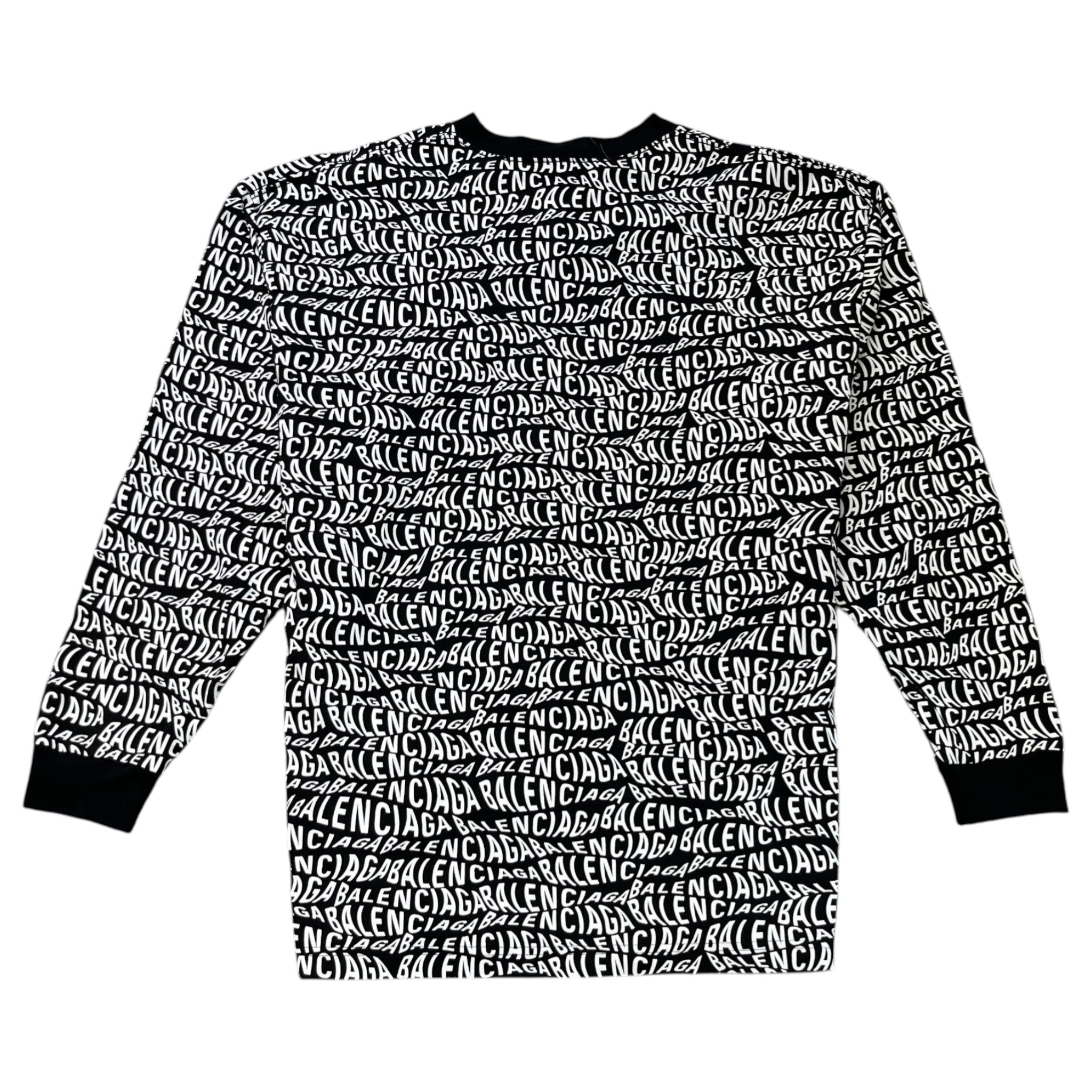 Men's Logo Print Oversized T-Shirt Black Size M