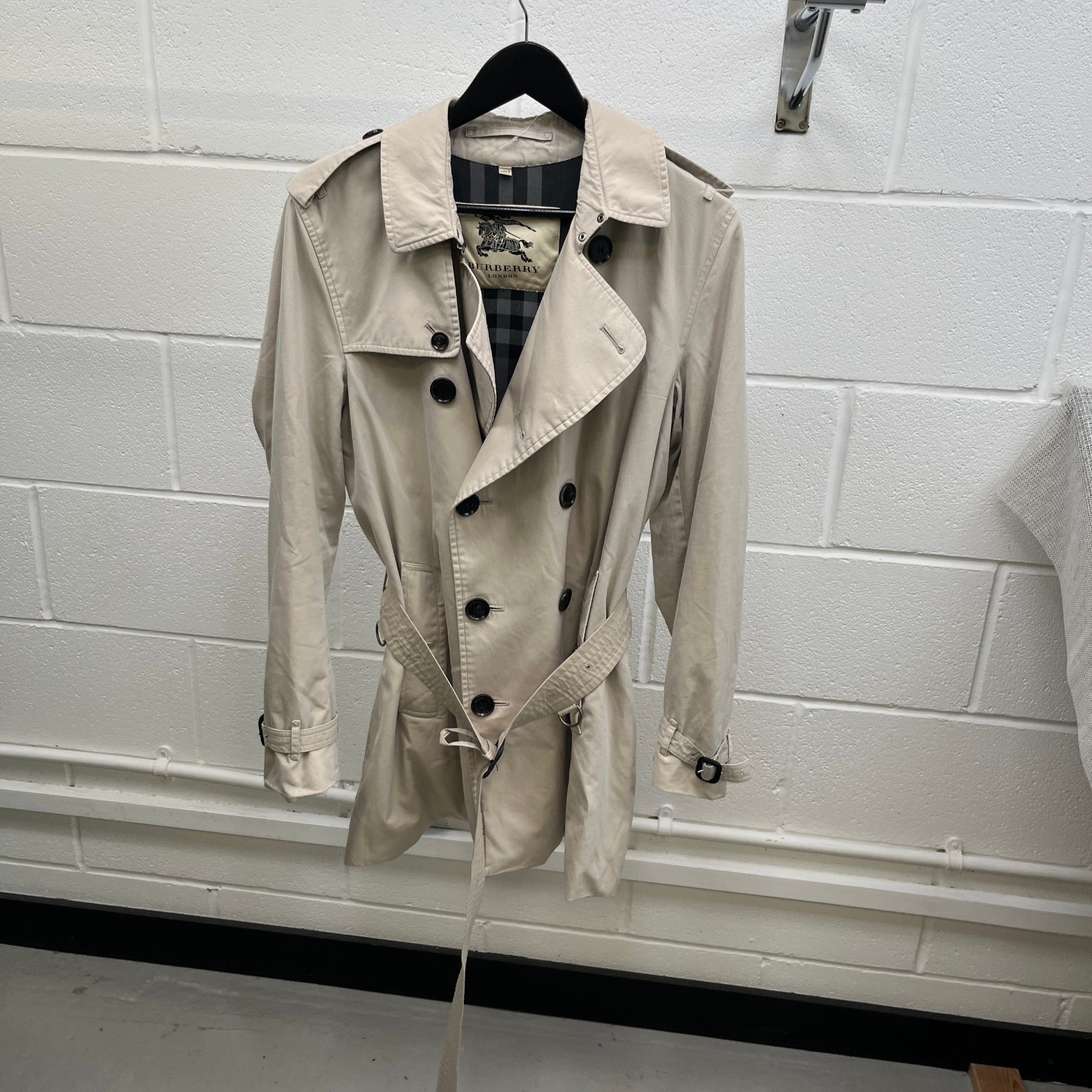 Men's Heritage Kensington Trench Jacket Beige Size S