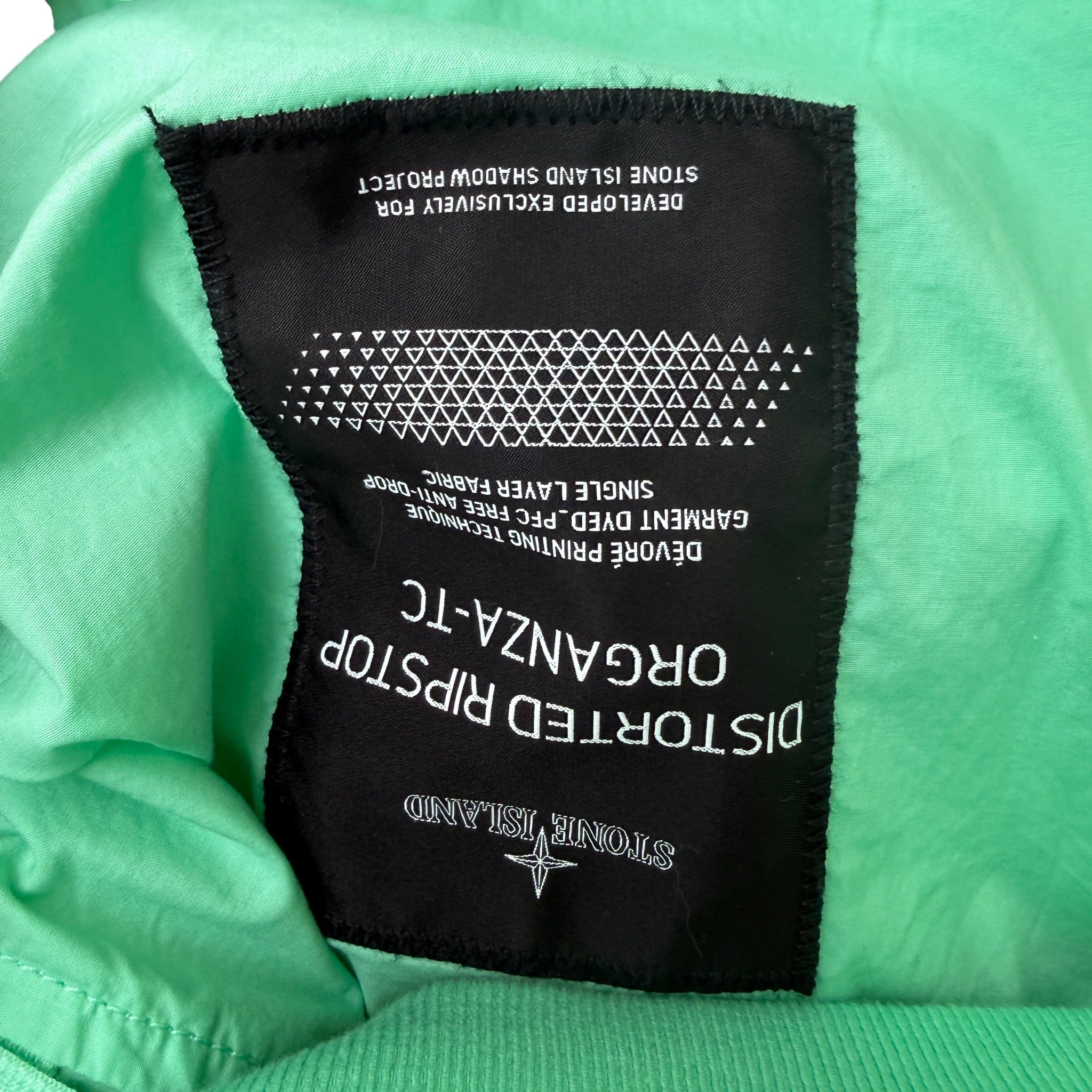 Men's Shadow Project Applique Logo Jacket Green Size S