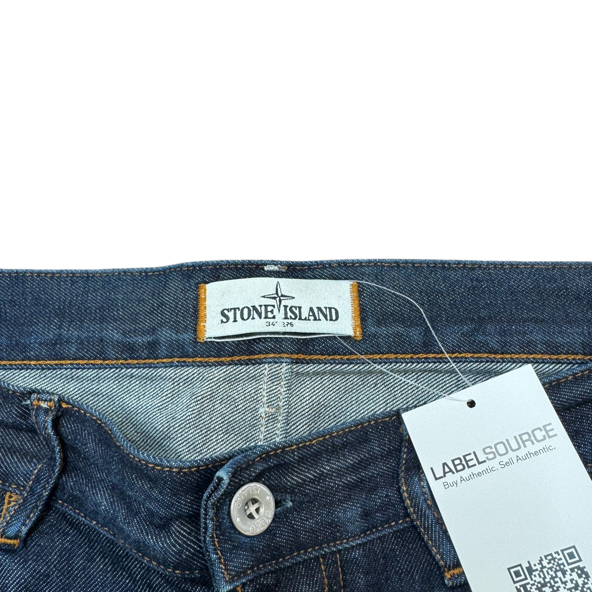 Men's Applique Logo Jeans Navy Size Waist 36"