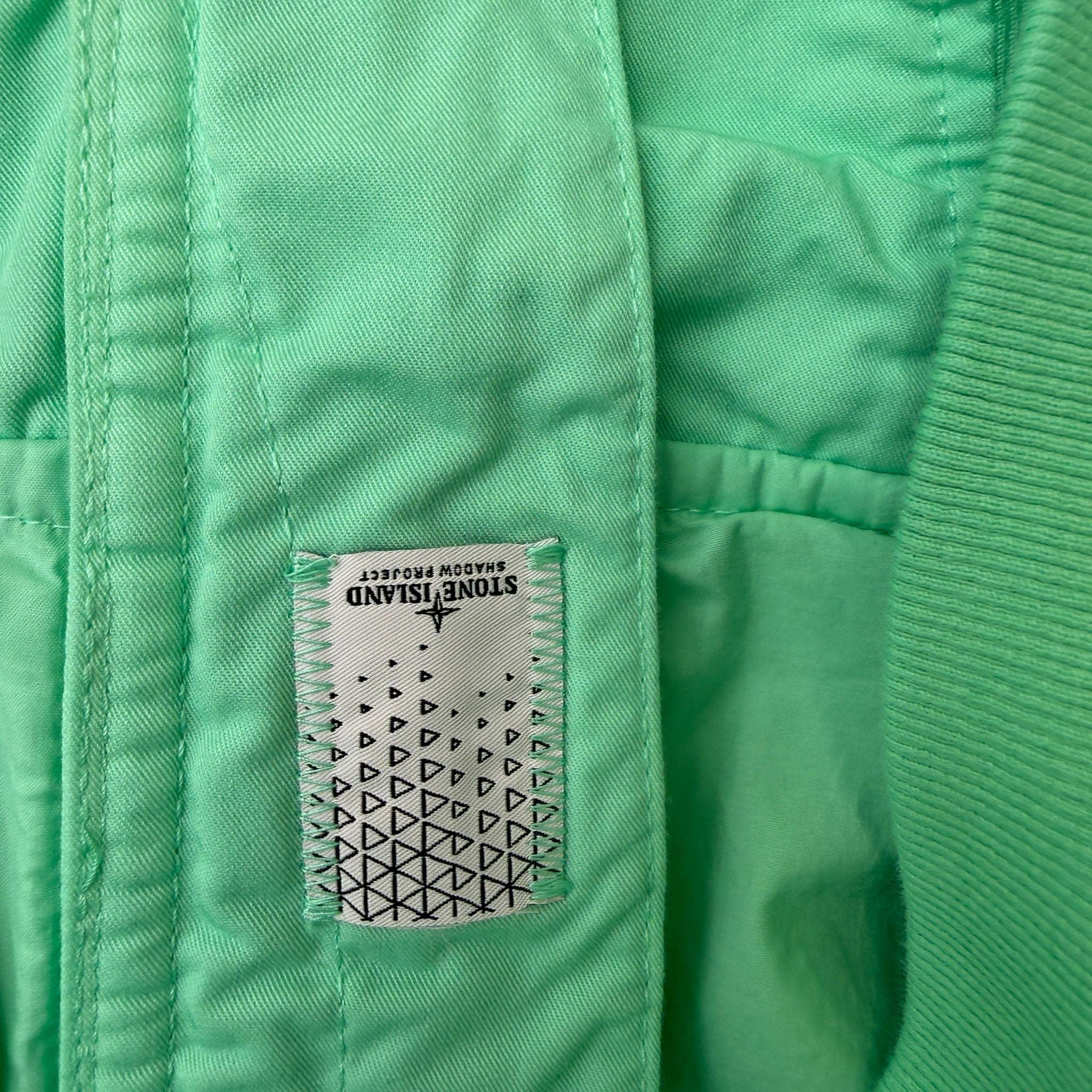 Men's Shadow Project Applique Logo Jacket Green Size S