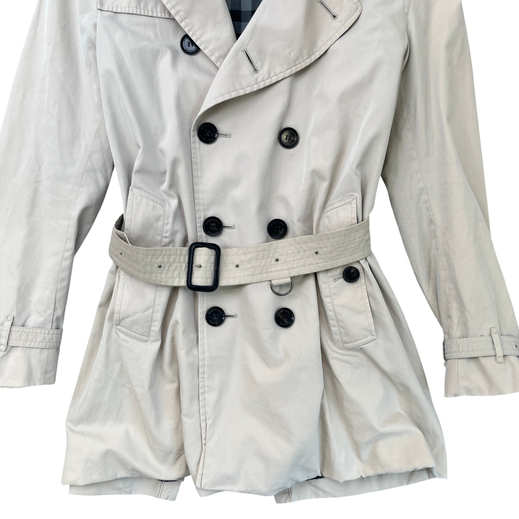 Men's Heritage Kensington Trench Jacket Beige Size S