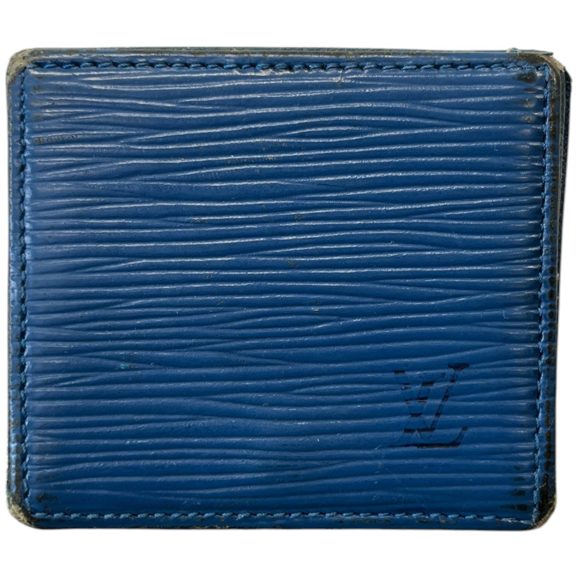 Men's Epi Coin Wallet Blue