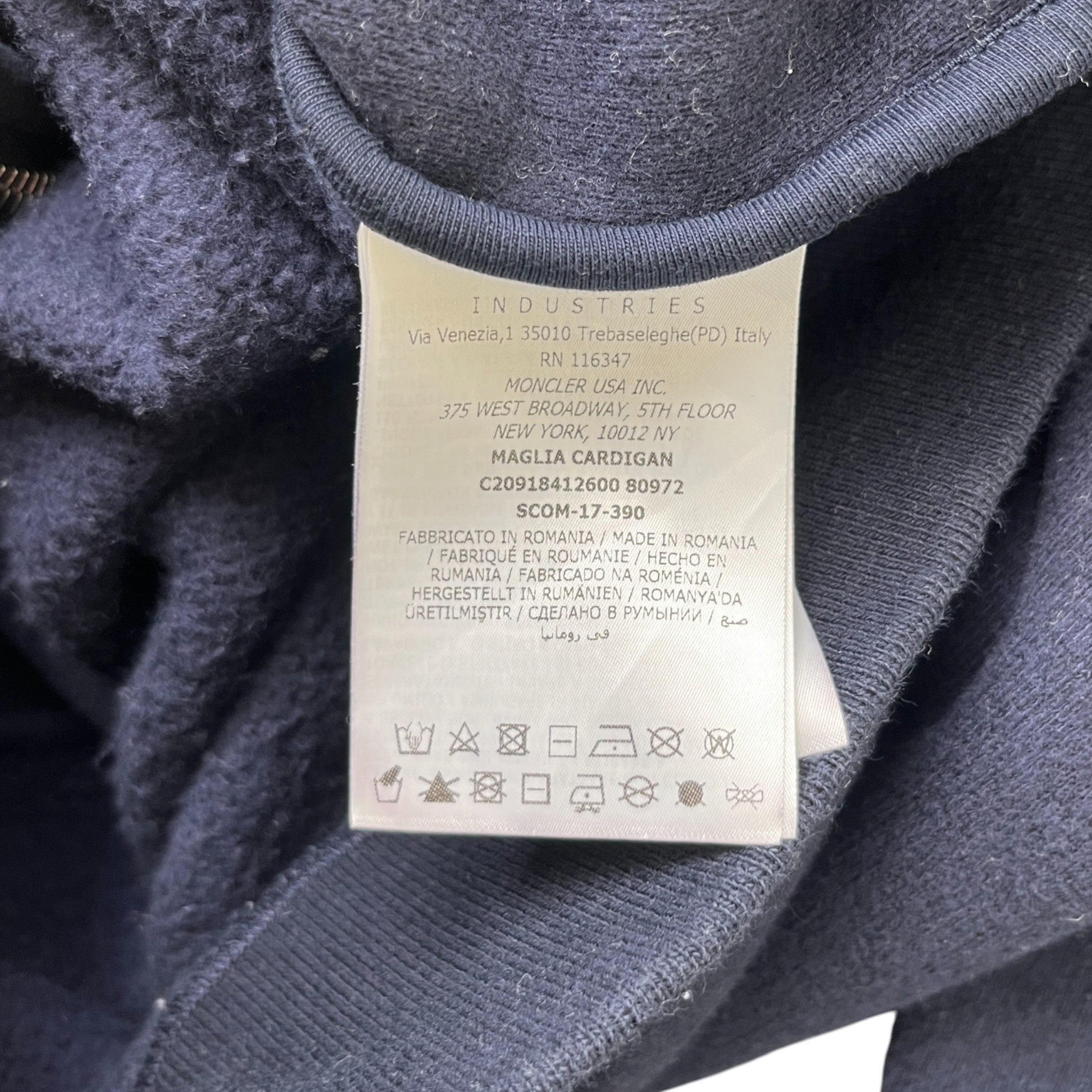 Men's Maglia Hoodie Navy Size S