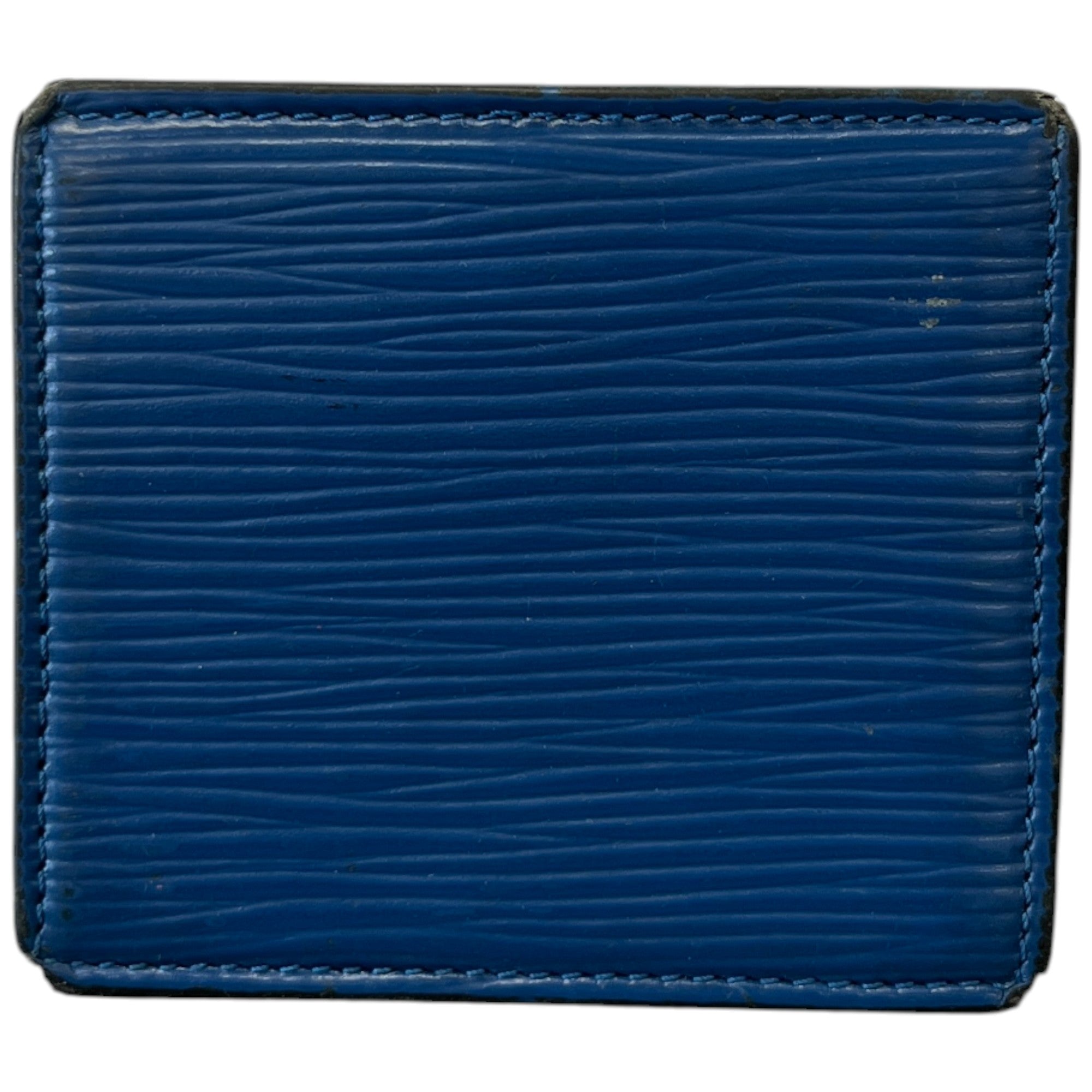 Men's Epi Coin Wallet Blue