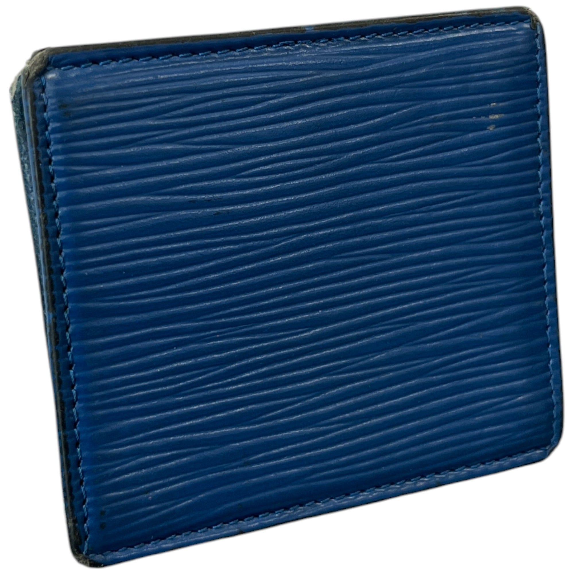 Men's Epi Coin Wallet Blue