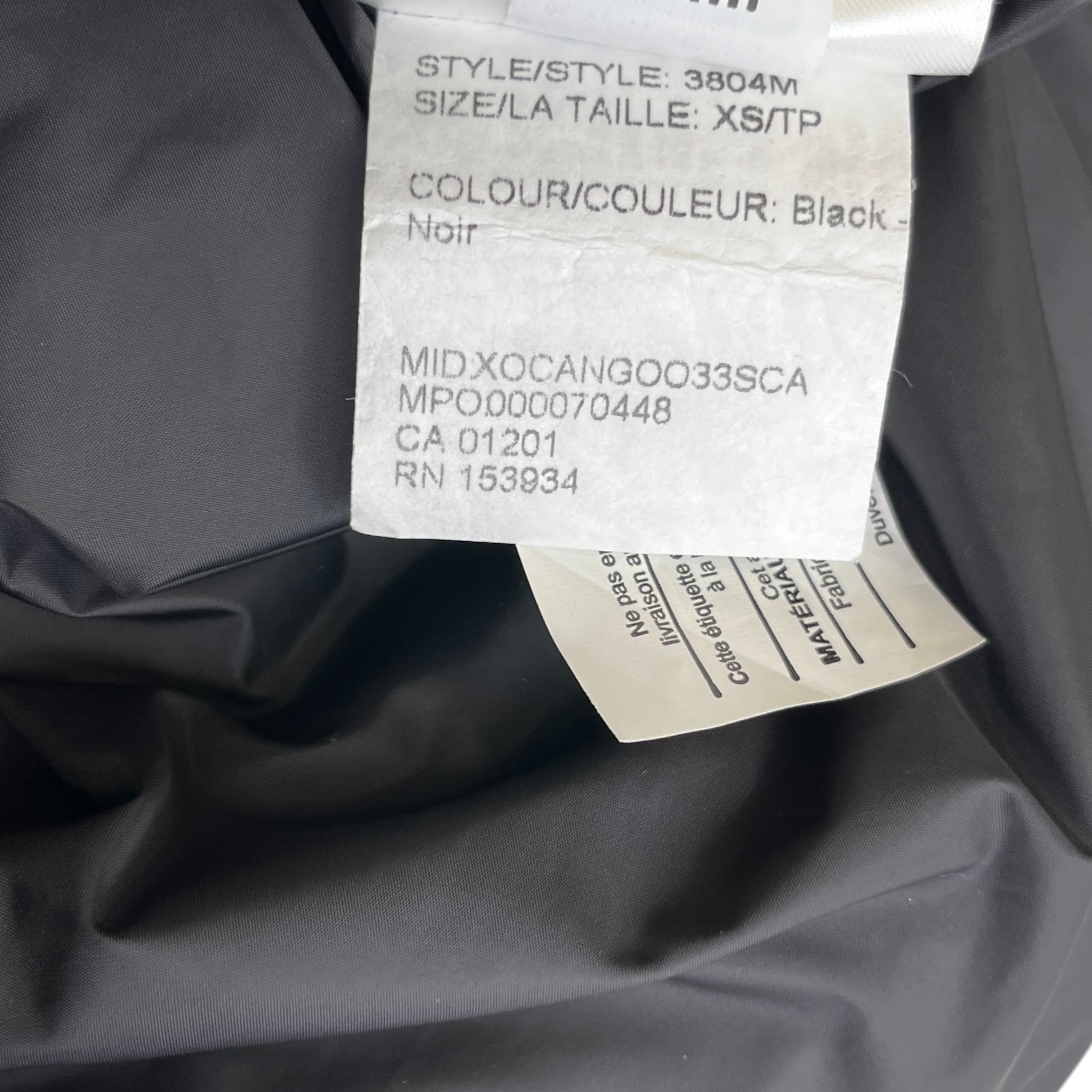 Men's Macmillan Parka Down Jacket Black Size XS