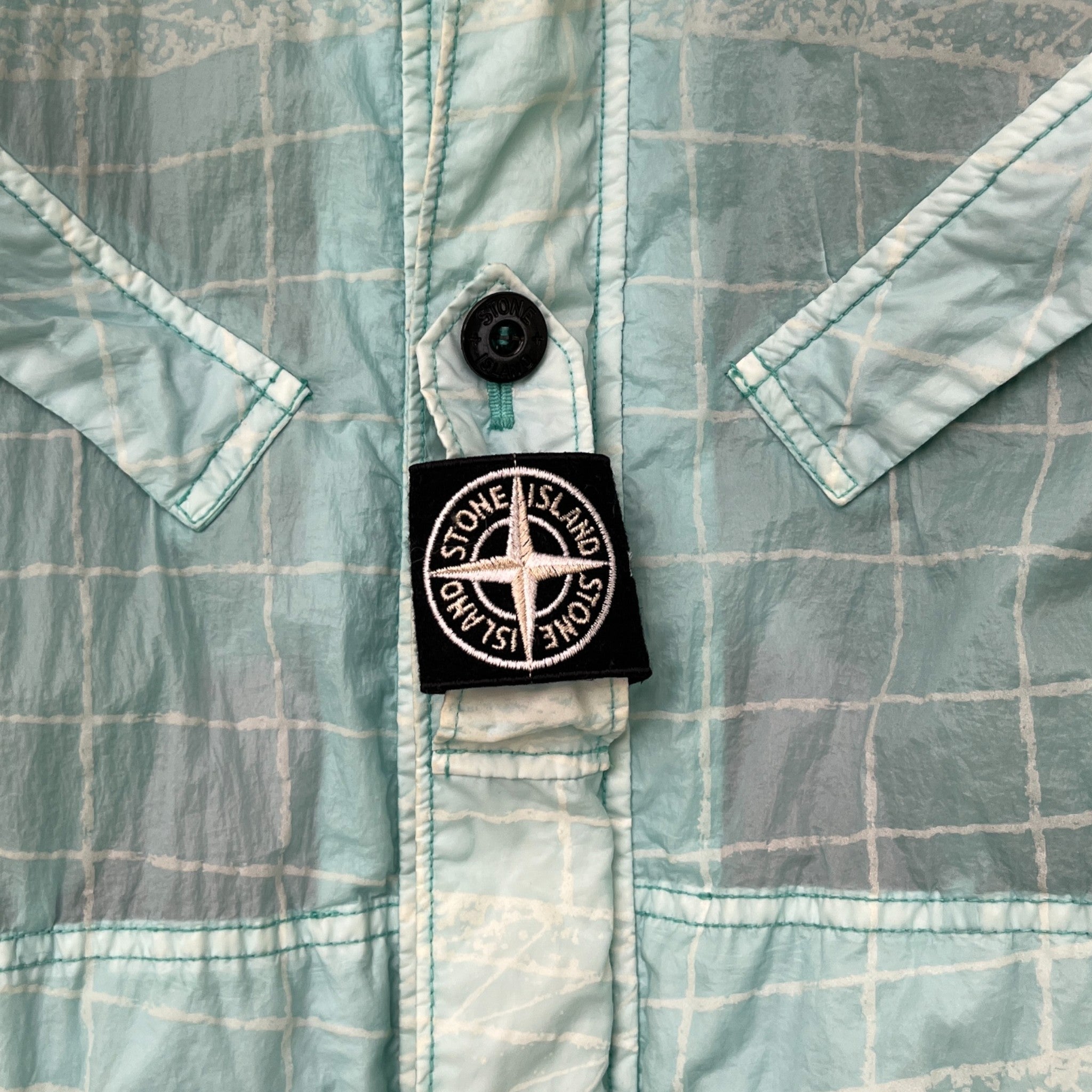 Men's Reflective Grid On Lamy-Tc Windbreaker Blue Size M