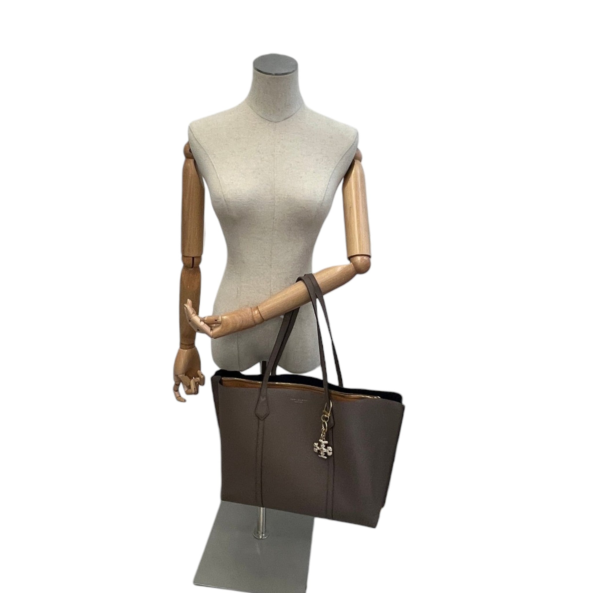 Women's Perry Triple Compartment Handbag Beige