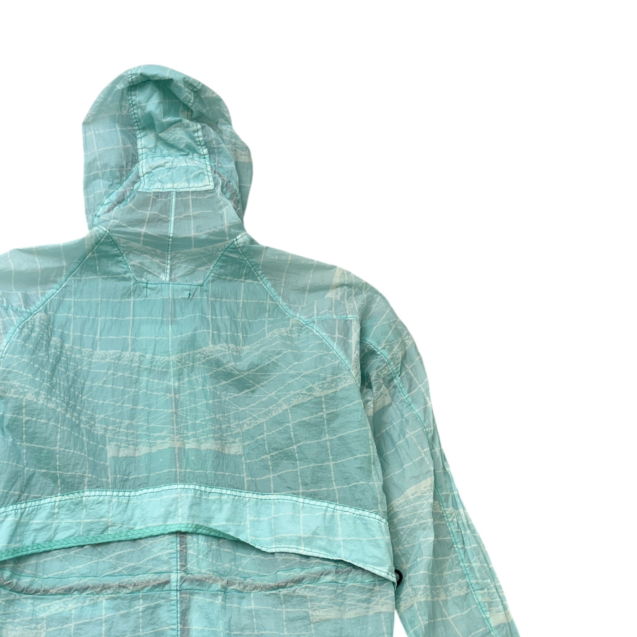 Men's Reflective Grid On Lamy-Tc Windbreaker Blue Size M