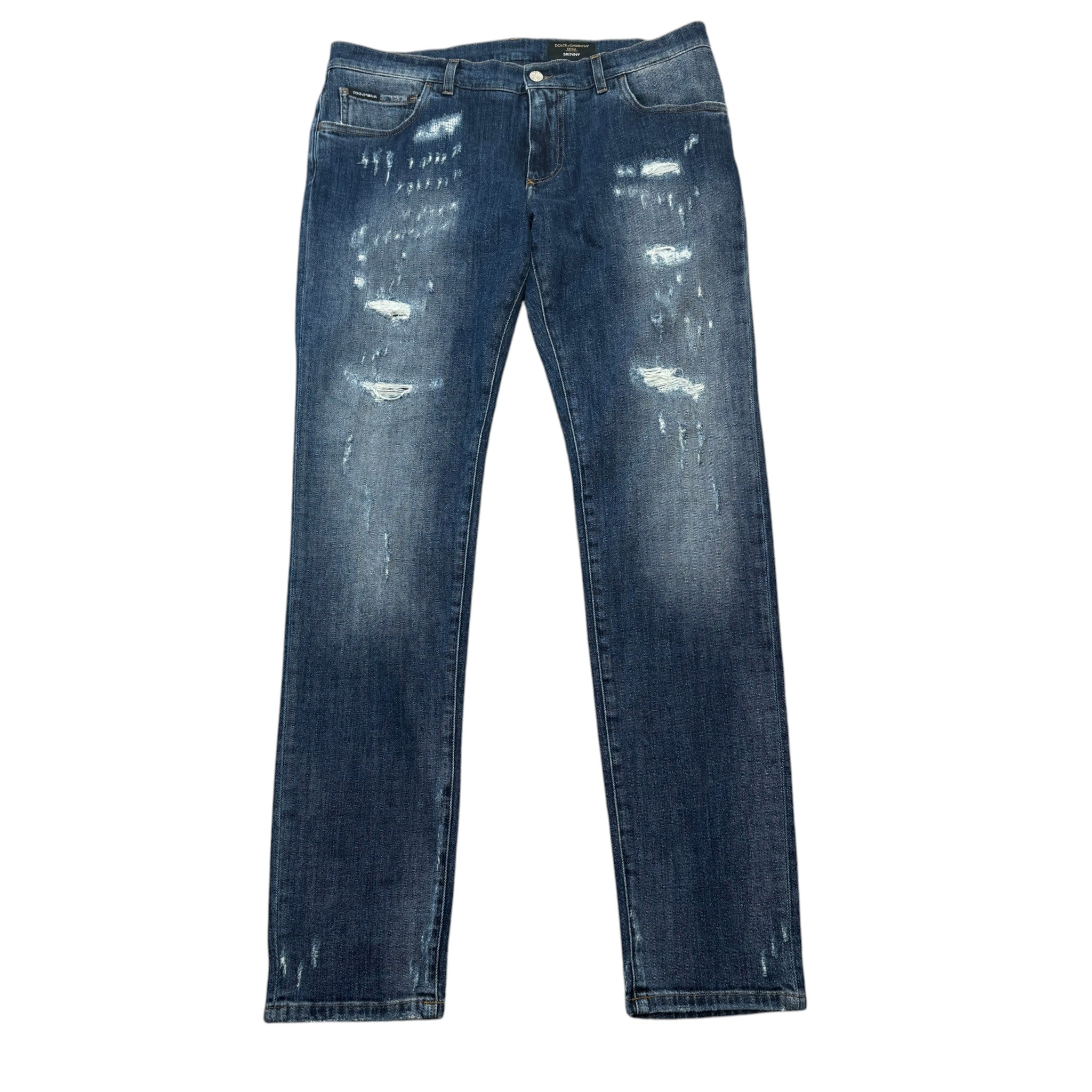 Men's Plaque Logo Jeans Navy Size IT 54 / UK 38