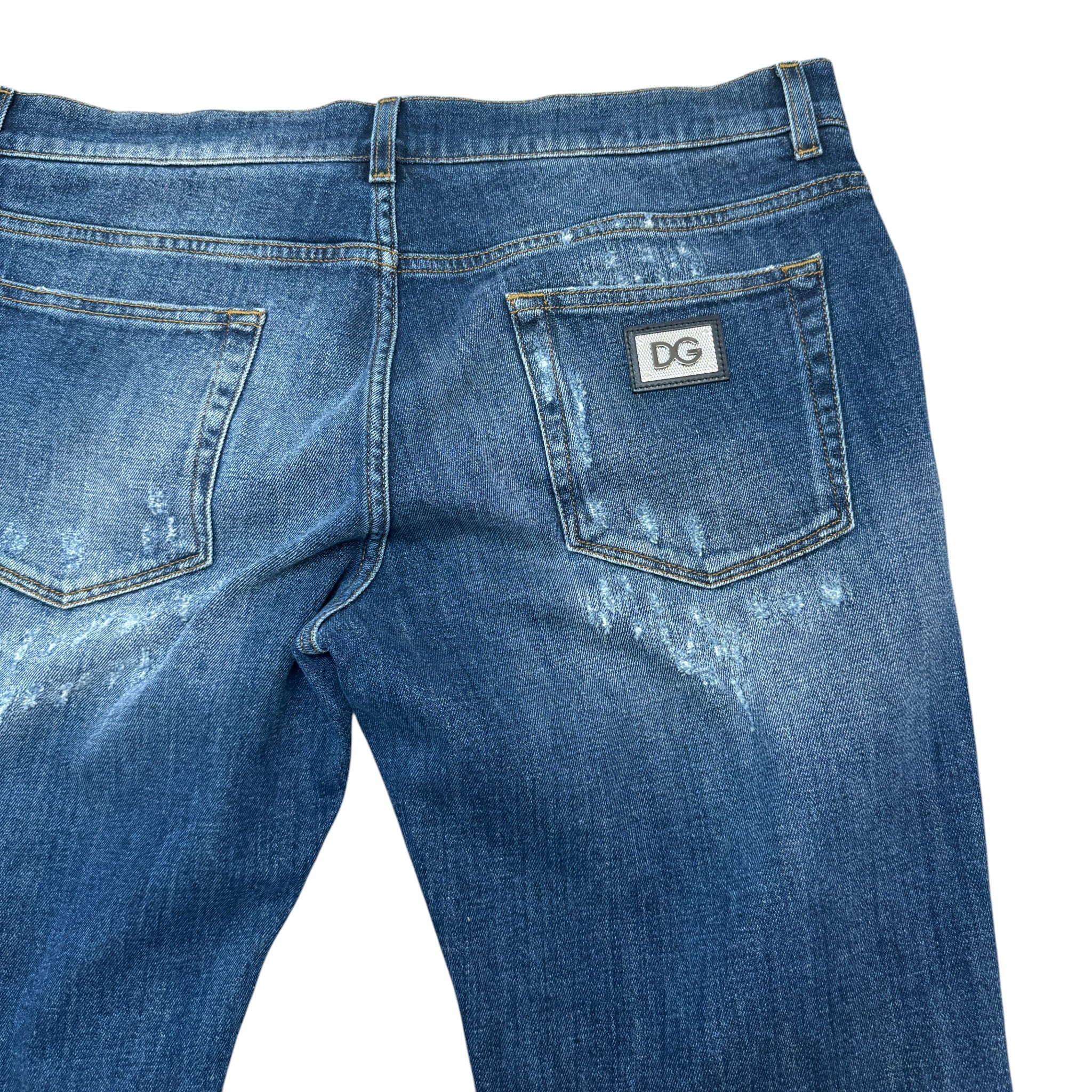 Men's Plaque Logo Jeans Navy Size IT 54 / UK 38