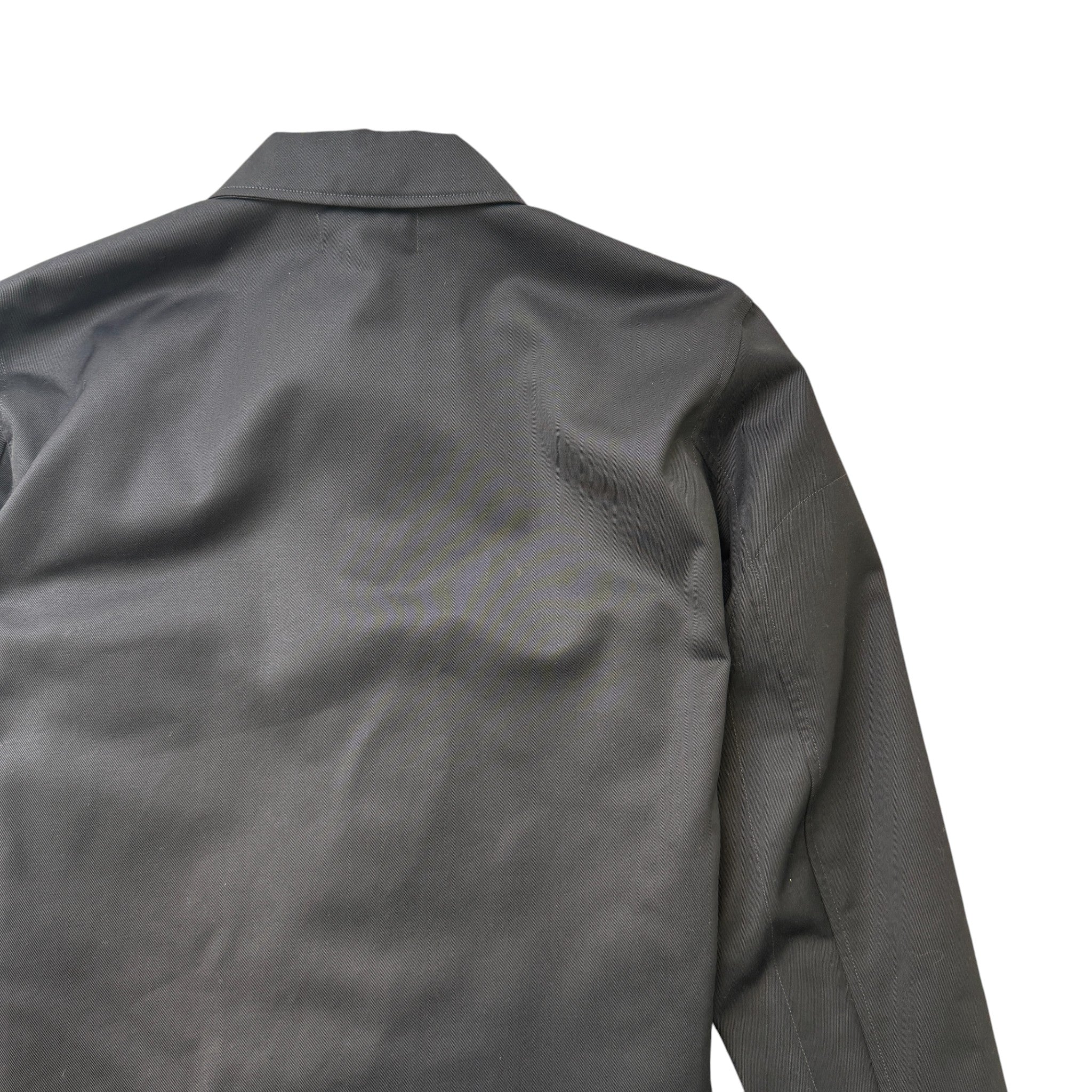 Men's Applique Logo OverShirt Black Size L