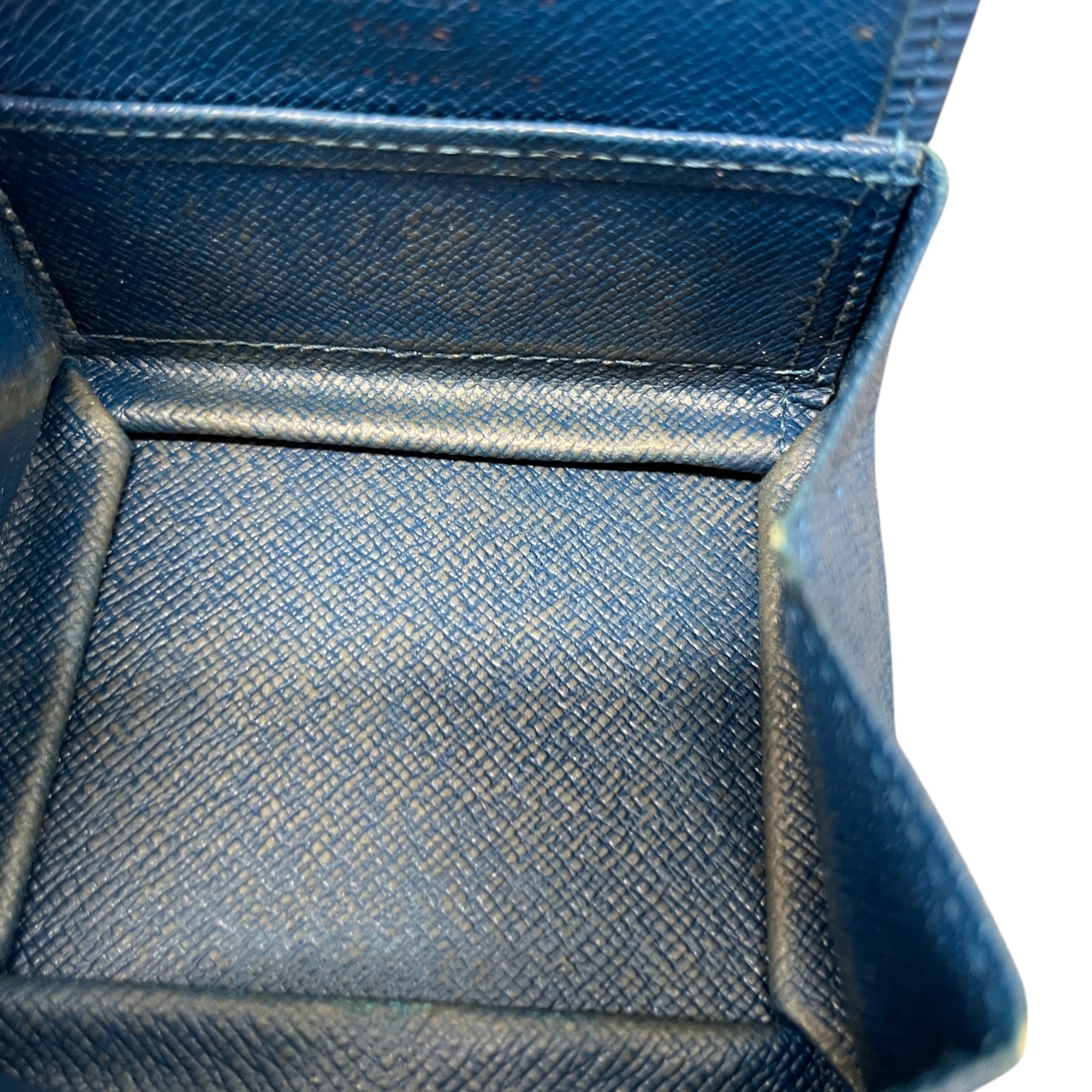 Men's Epi Coin Wallet Blue