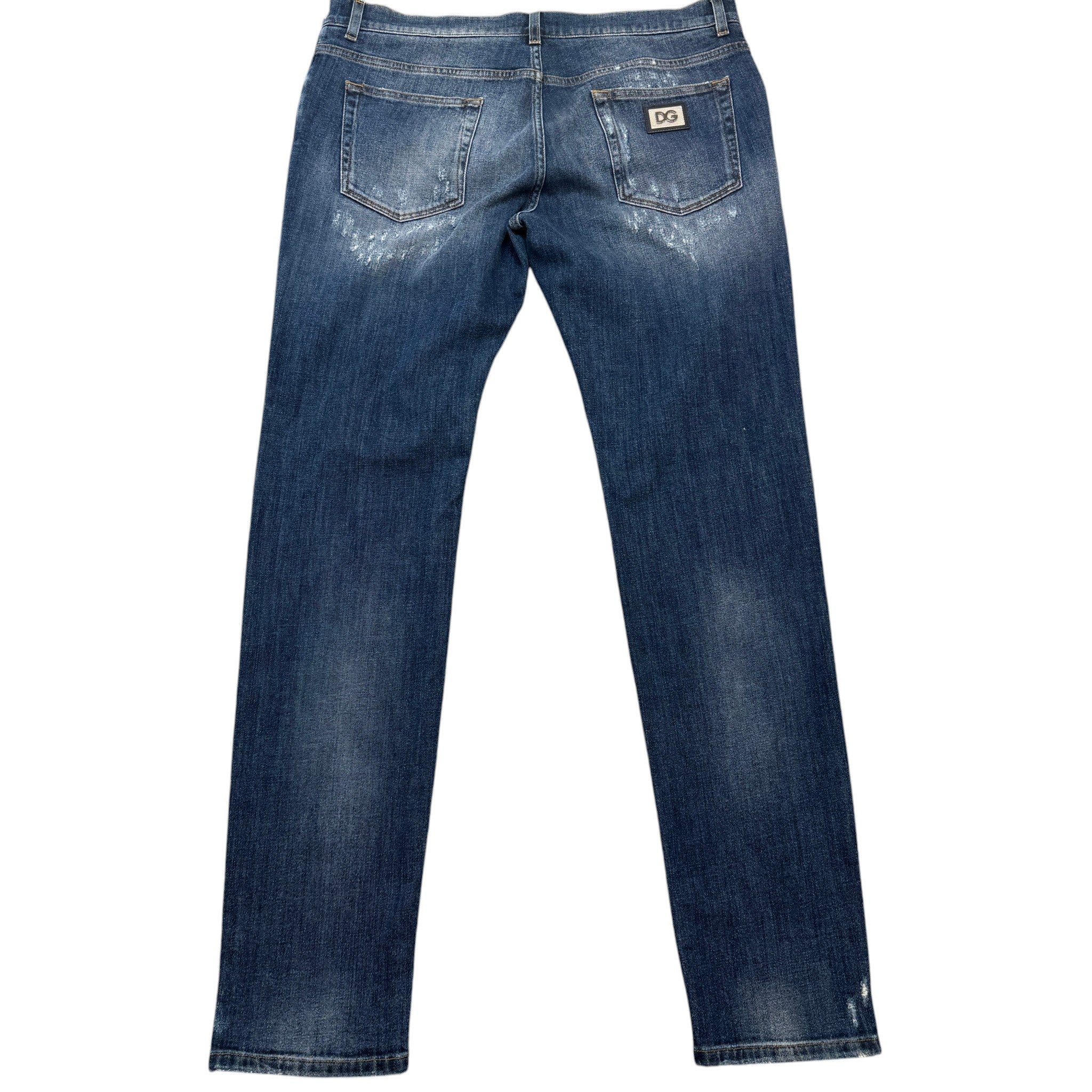 Men's Plaque Logo Jeans Navy Size IT 54 / UK 38