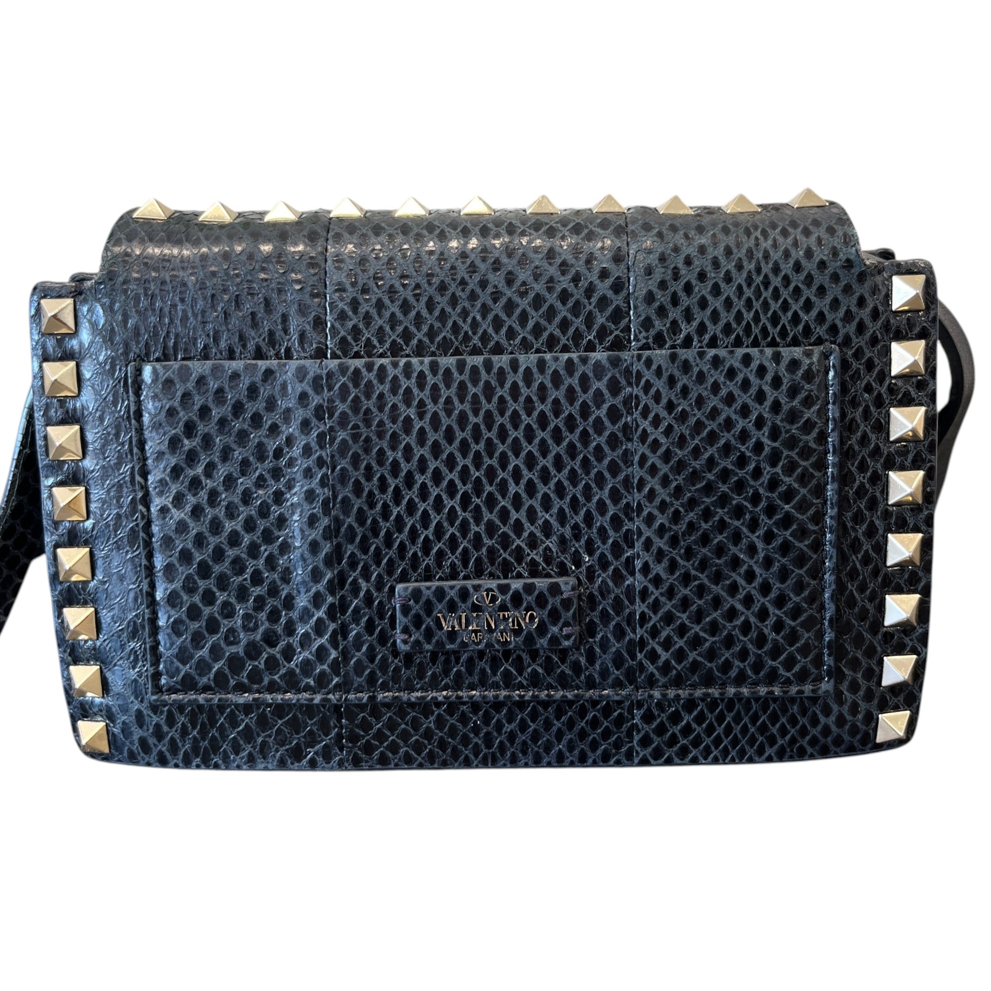 Women's Rockstud Spike Clutch Black