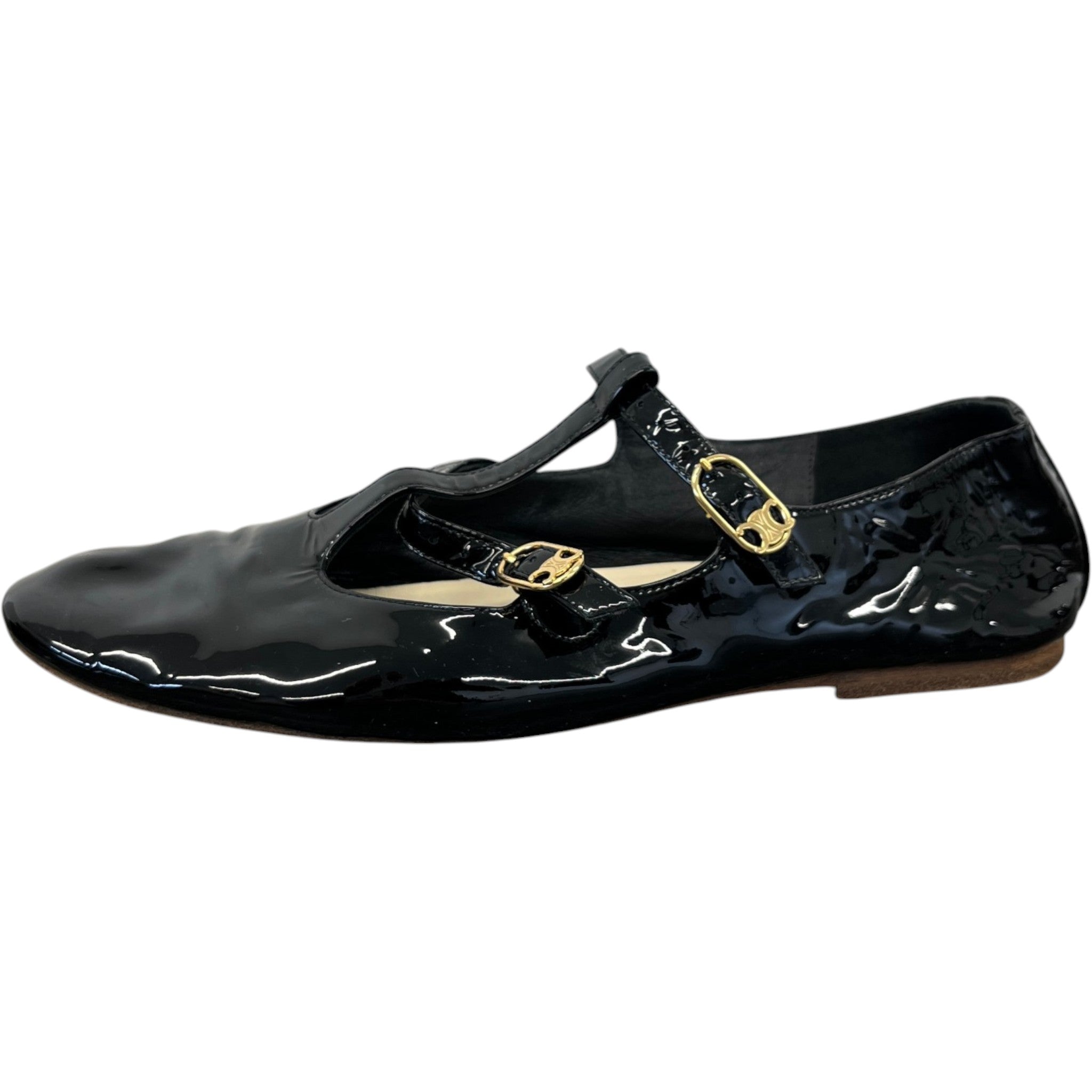 Women's Double Strap Mary Jane Mules Black Size EU 38 / UK 5