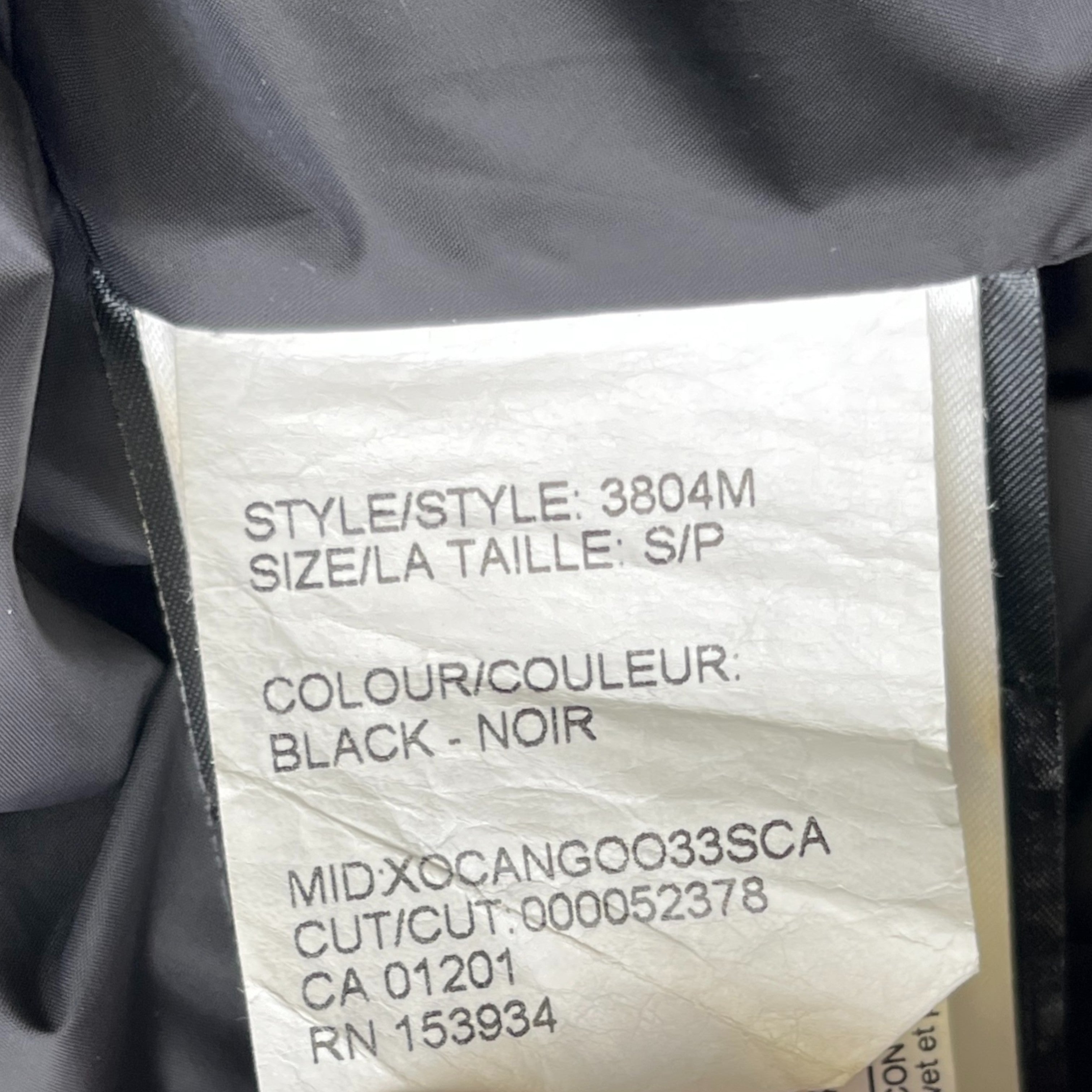 Men's Macmillan Down Jacket Black Size S