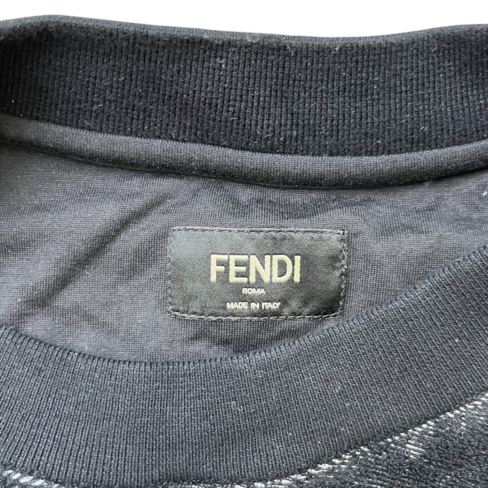 Men's Towling Logo Print T-Shirt Black Size M