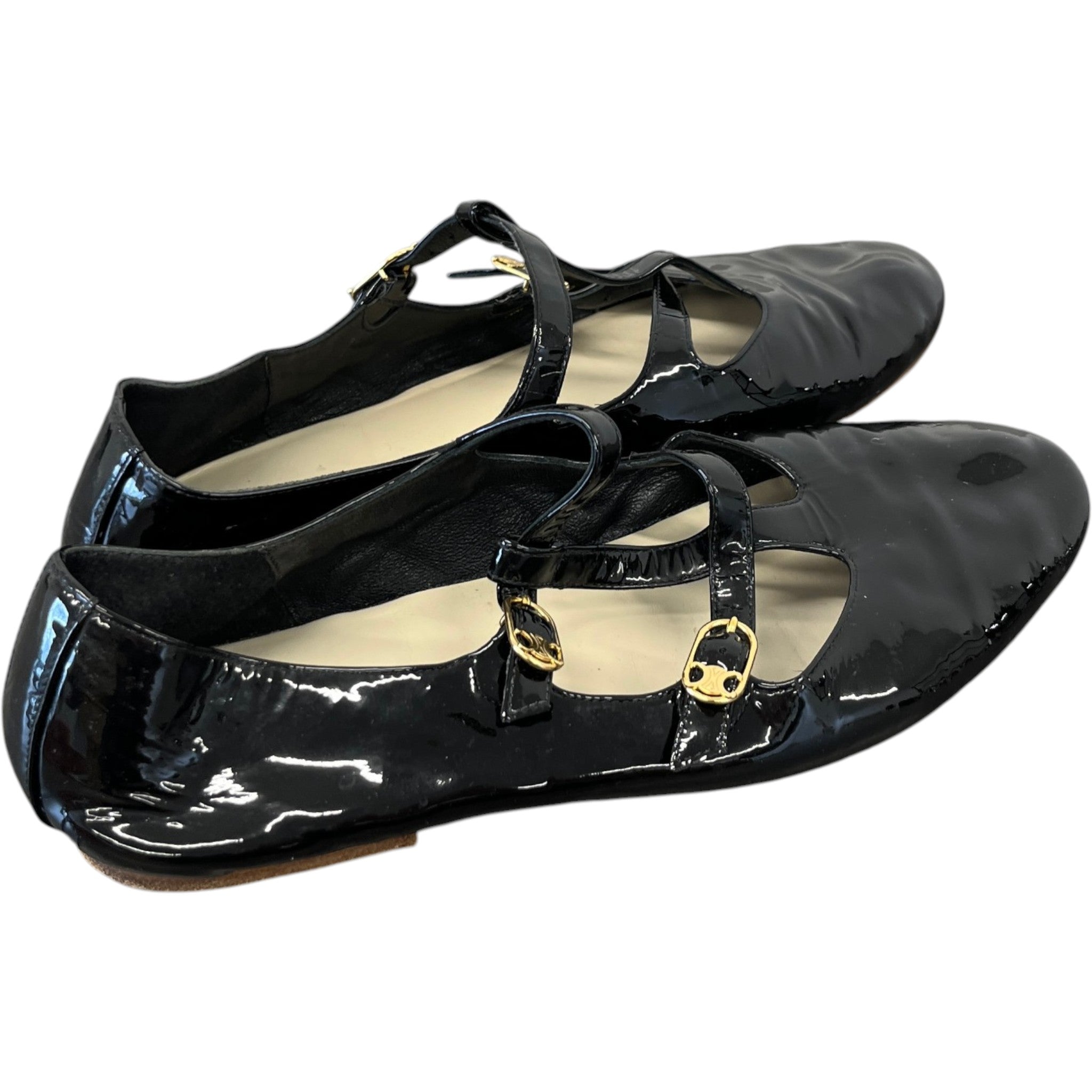 Women's Double Strap Mary Jane Mules Black Size EU 38 / UK 5