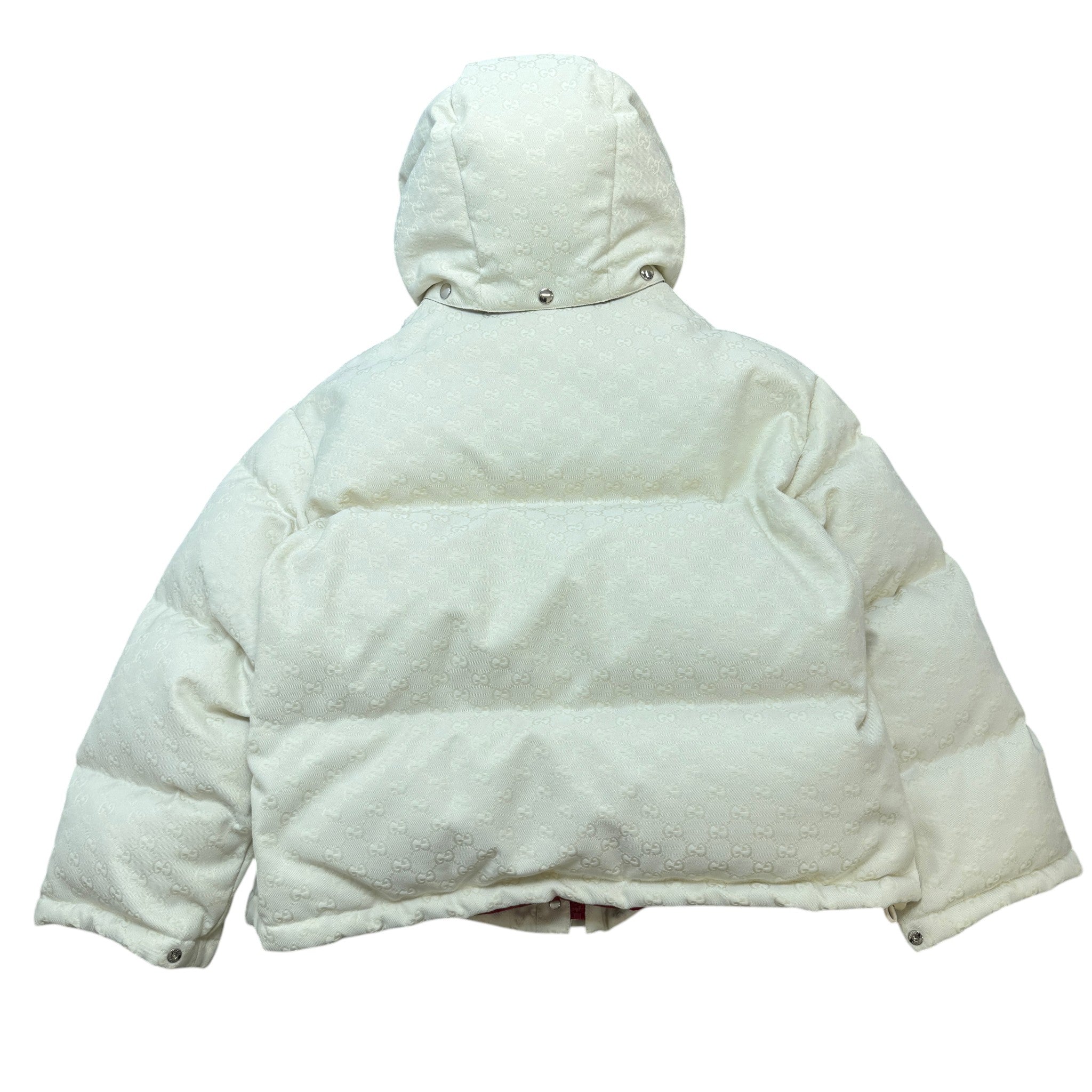Women's Gg Supreme Bomber Down Jacket Cream Size 44 / UK 12