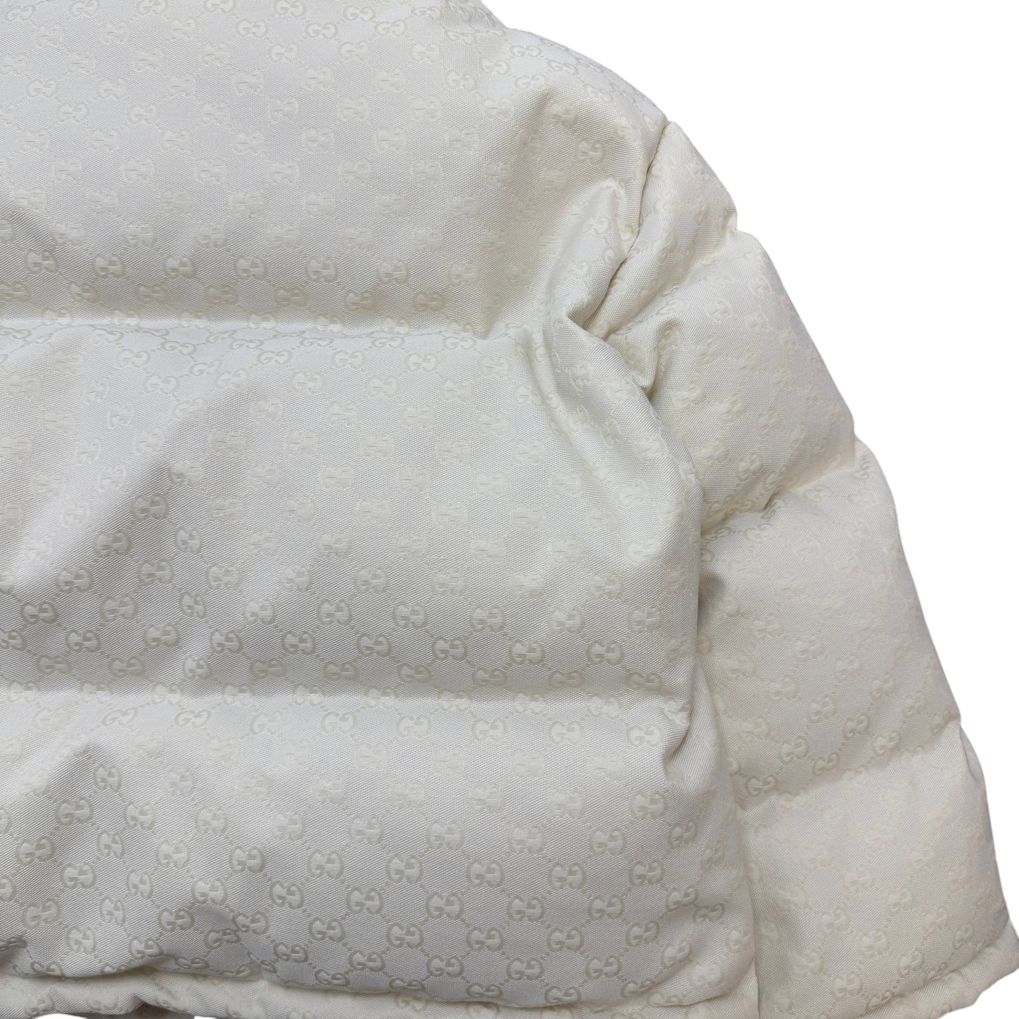 Women's Gg Supreme Bomber Down Jacket Cream Size IT 42 / UK 10
