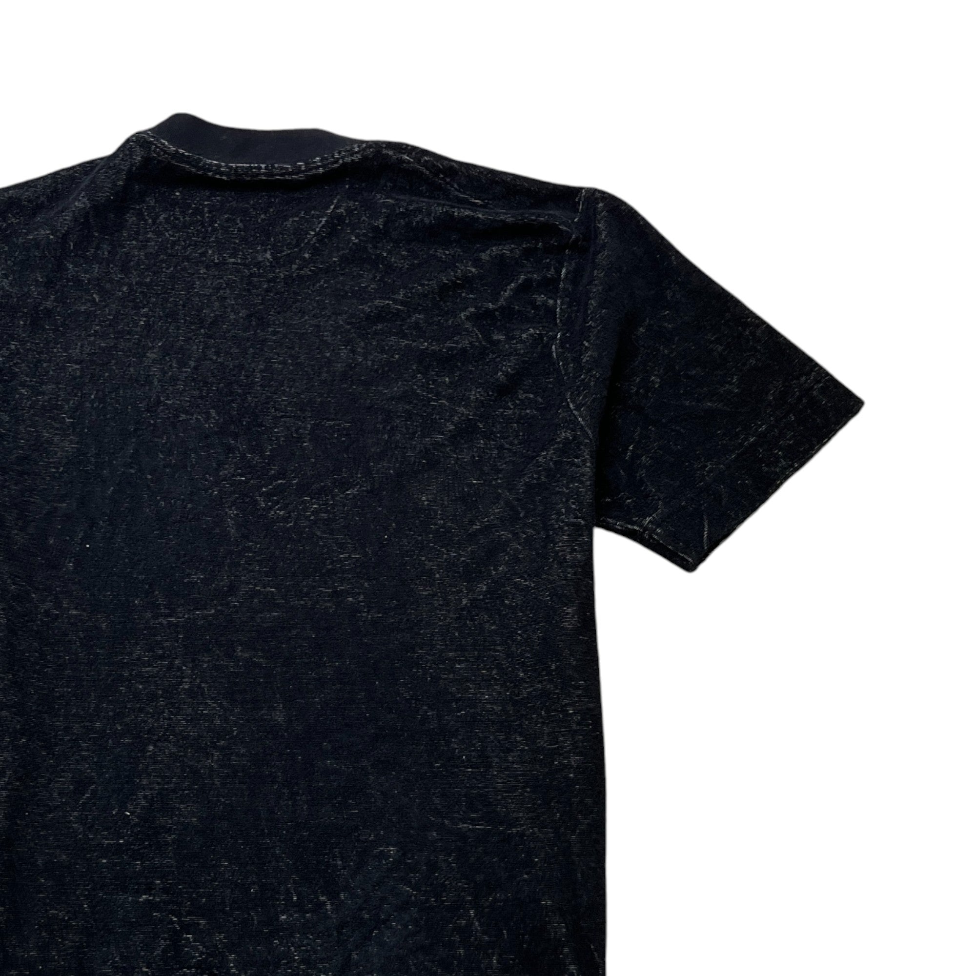 Men's Towling Logo Print T-Shirt Black Size M