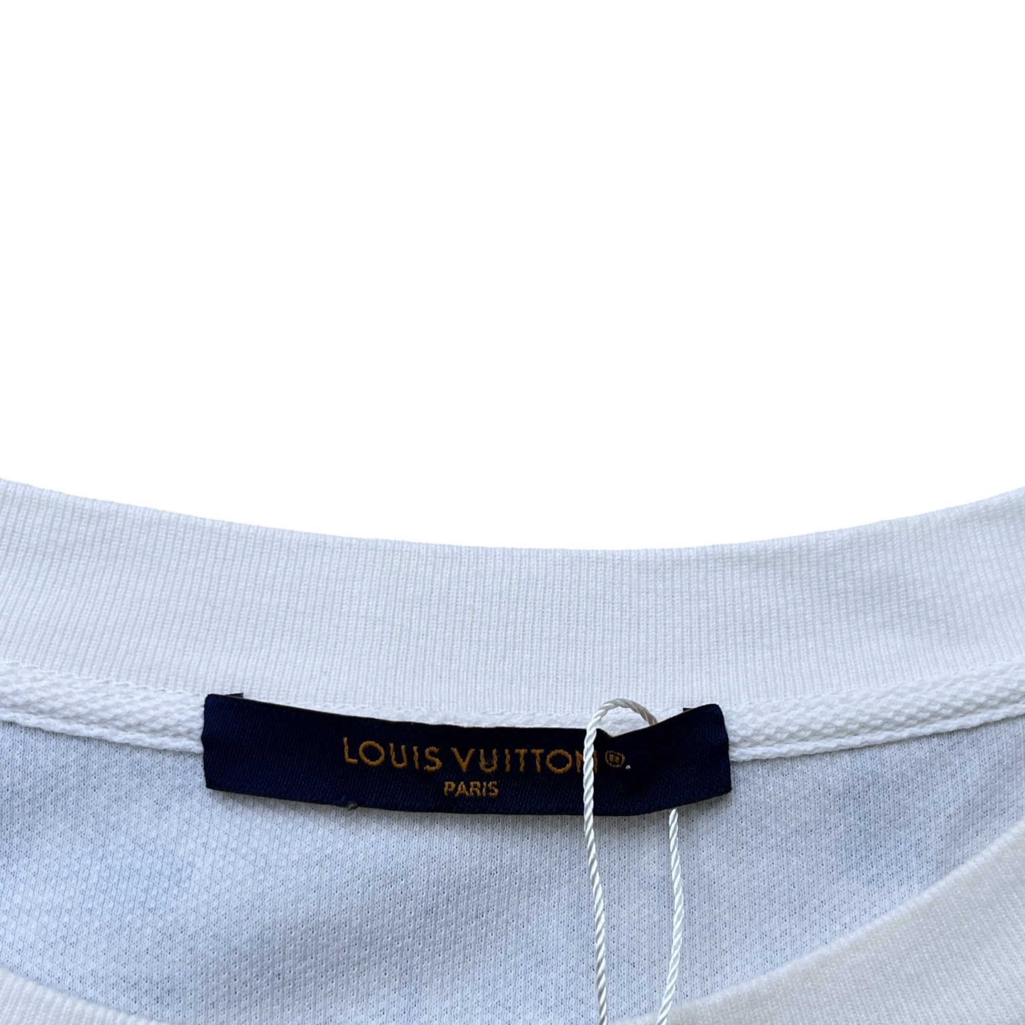 Men's Monogram Cotton Pique T-Shirt Blue Size XL