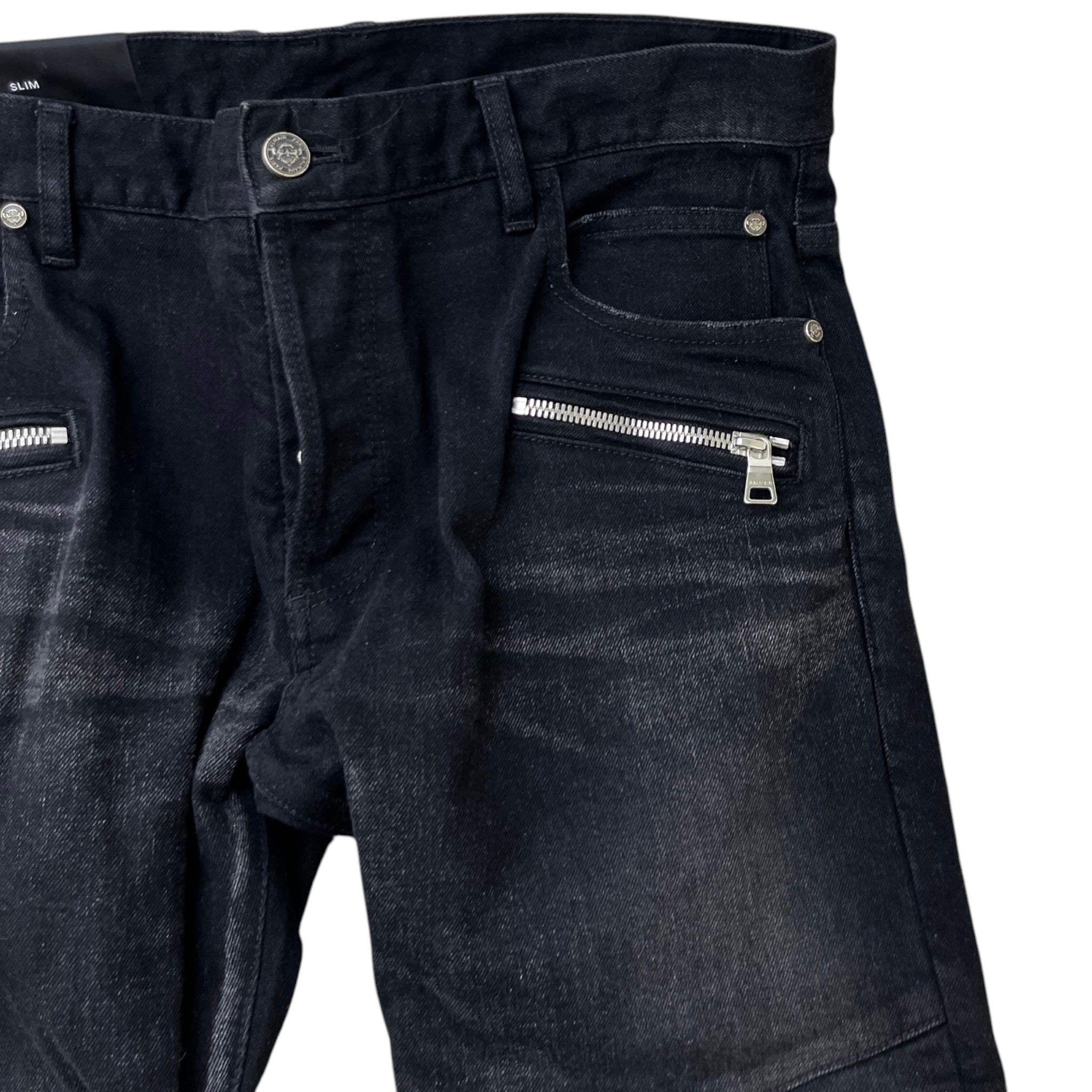 Men's Distressed Jeans Black Size Waist 34"