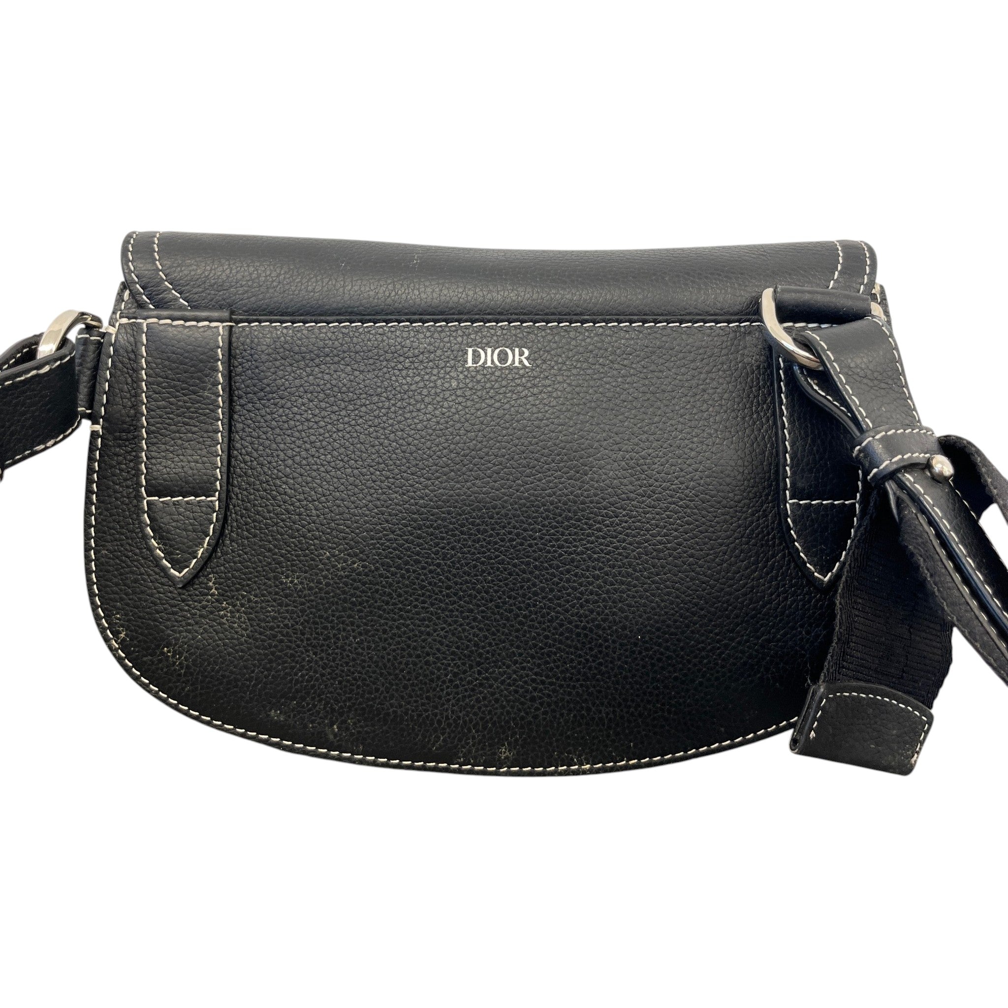 Men's X Kaws Saddle Messenger Bag Black