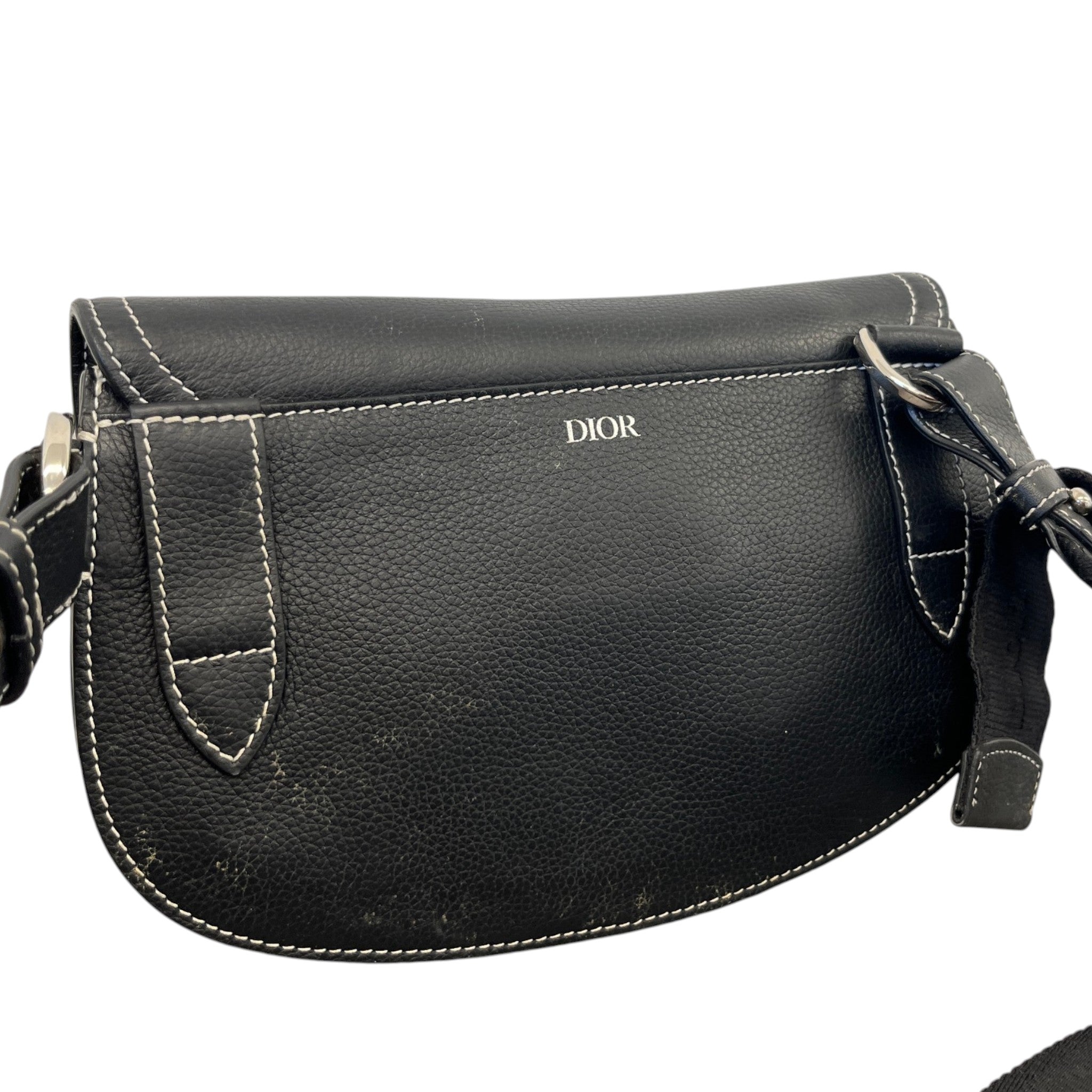 Men's X Kaws Saddle Messenger Bag Black