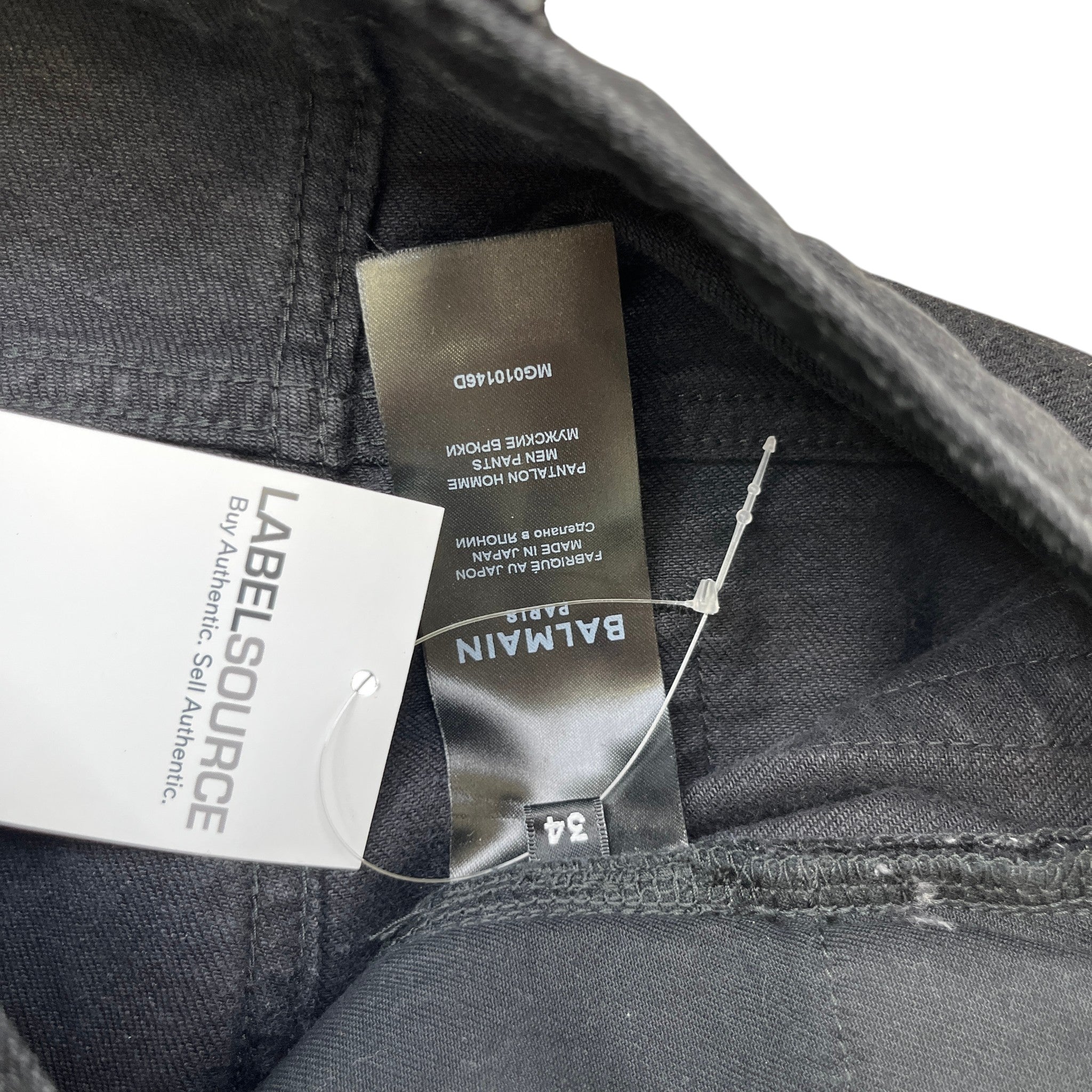 Men's Distressed Jeans Black Size Waist 34"