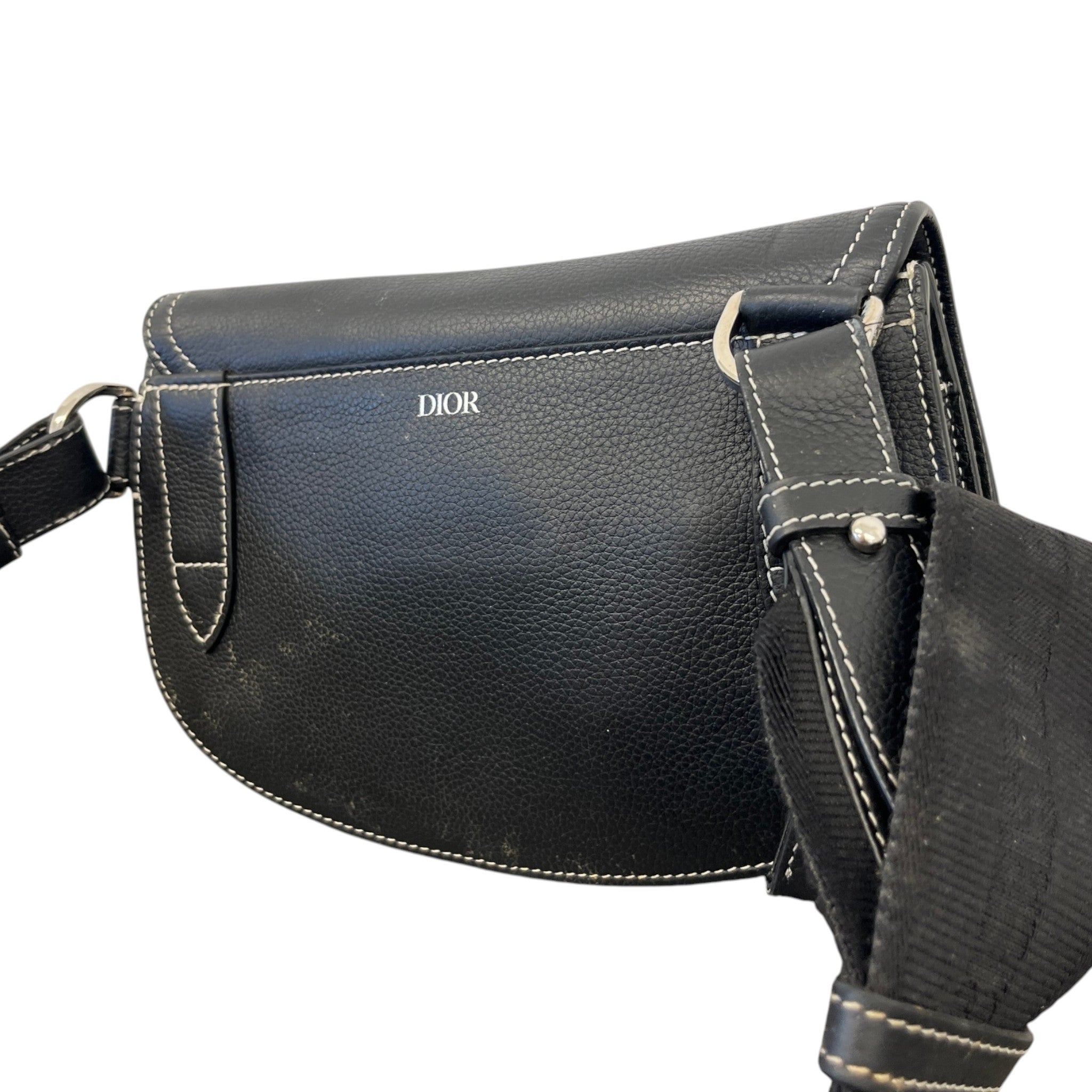Men's X Kaws Saddle Messenger Bag Black