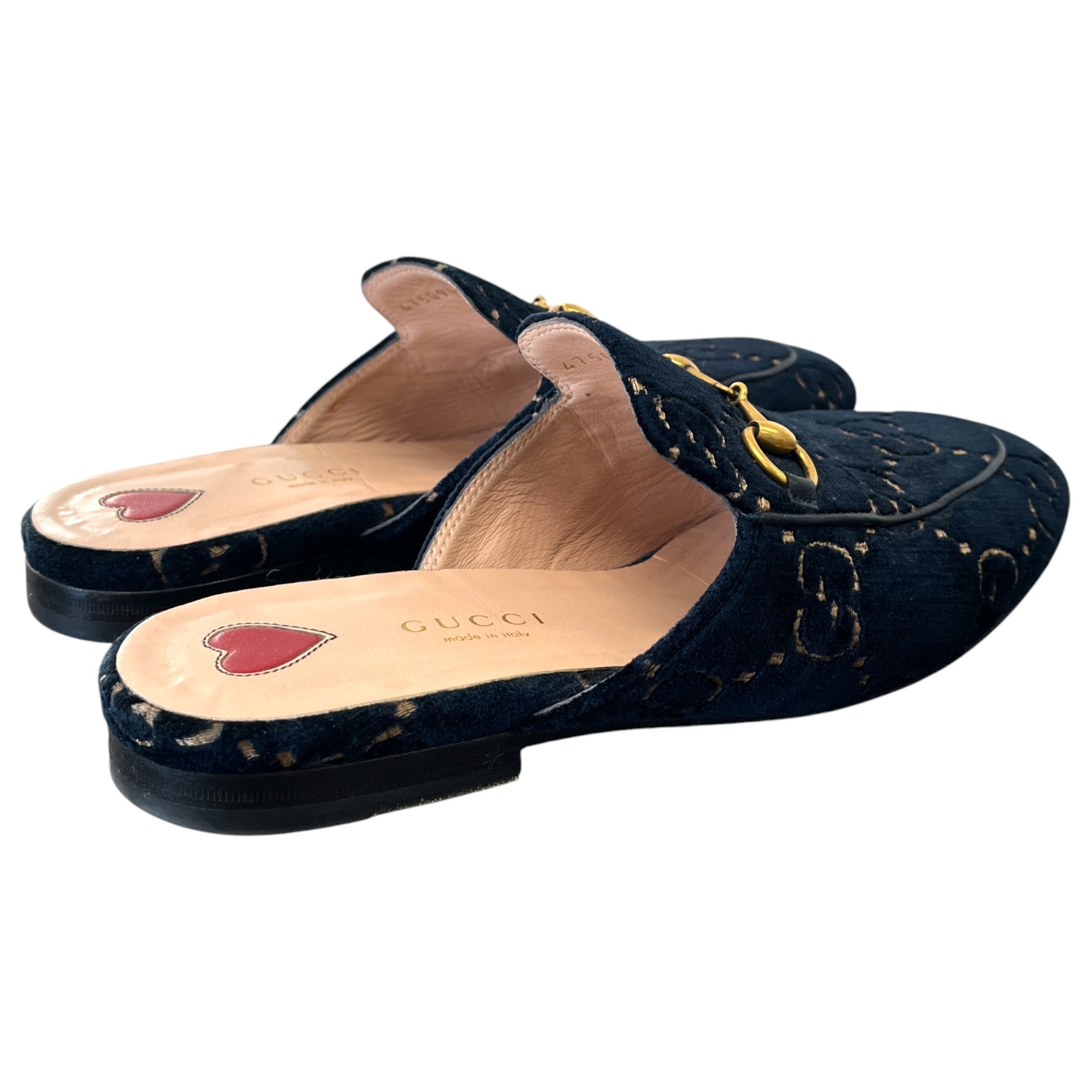 Women's Princetown Horsebit Mules Navy Size EU 36 / UK 3