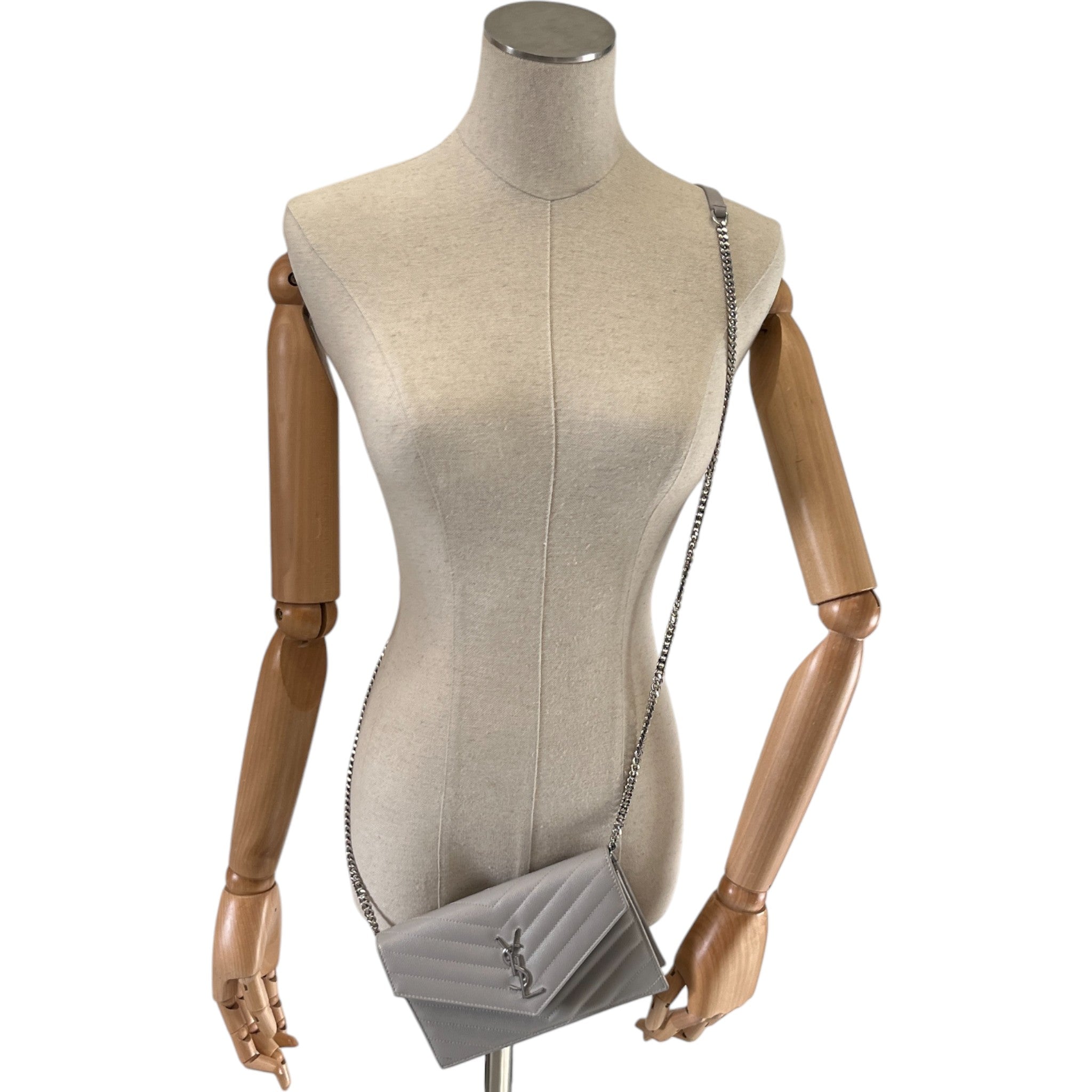 Women's Cassandre Envelope Chain Bag Grey