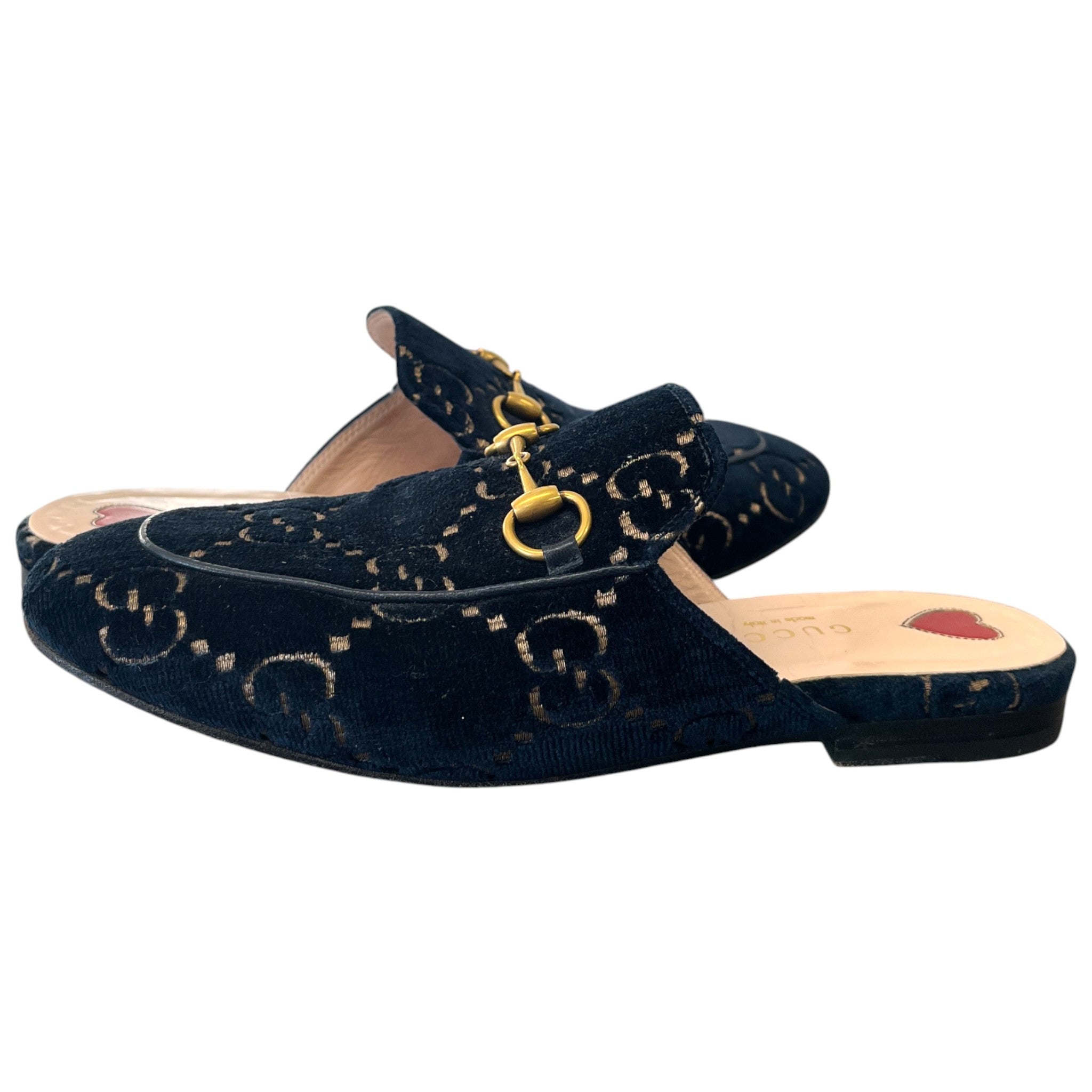 Women's Princetown Horsebit Mules Navy Size EU 36 / UK 3