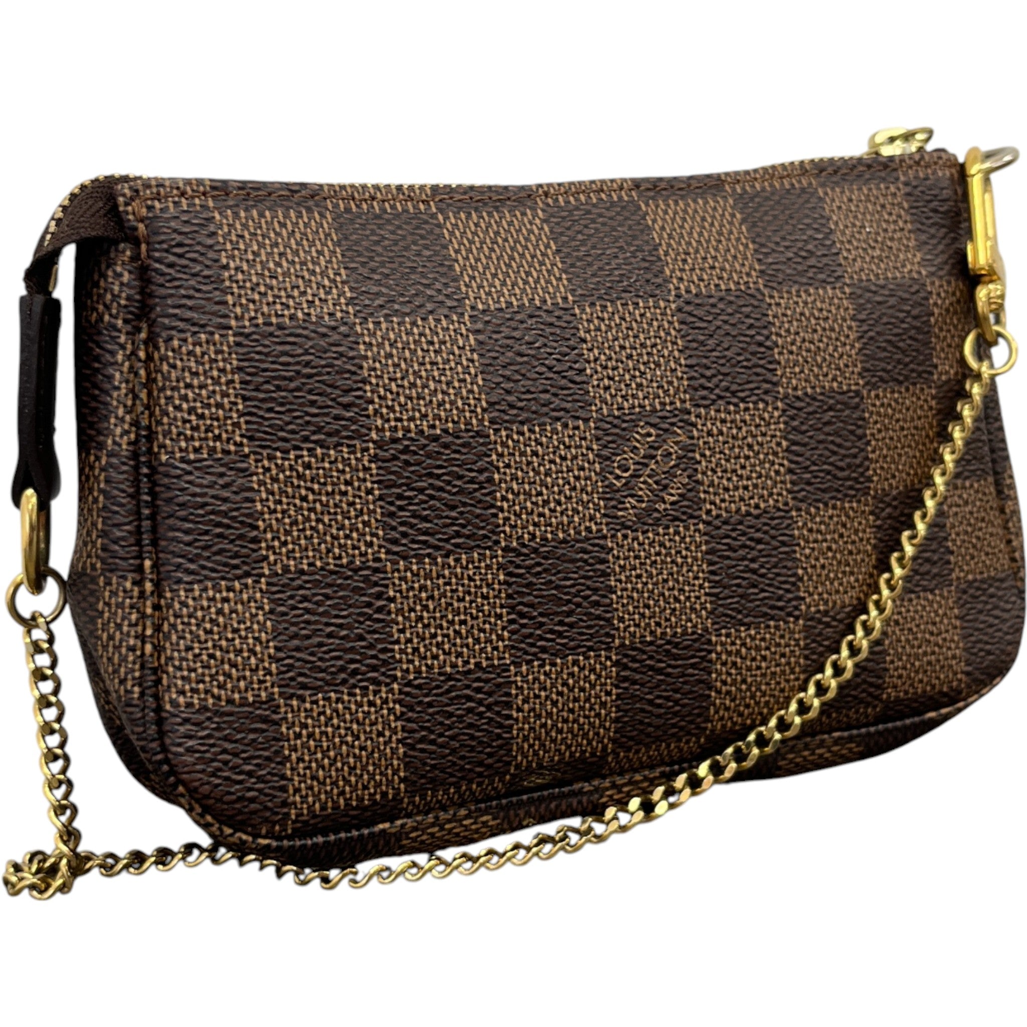 Women's Damier Ebene Mini Pochette Bag Brown