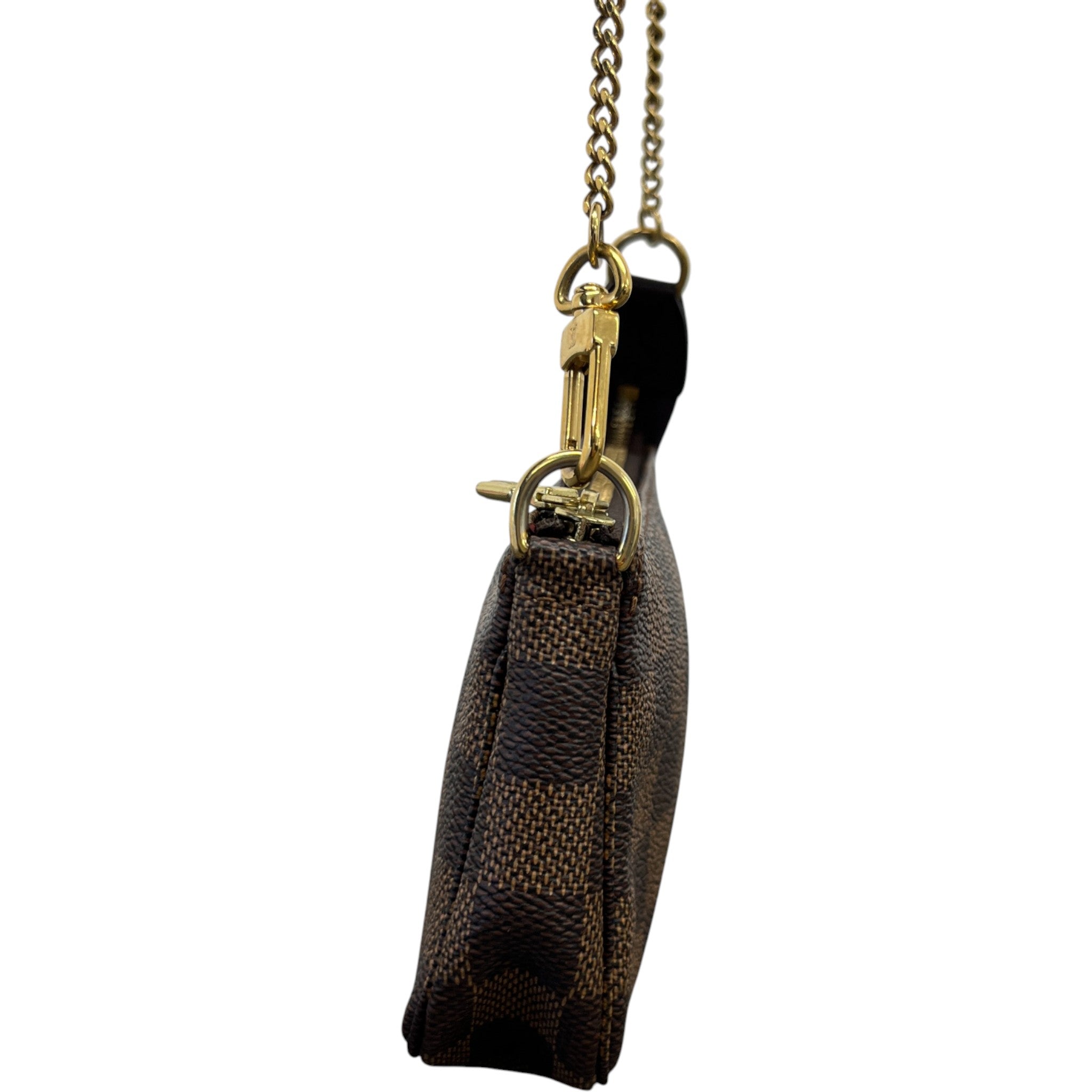 Women's Damier Ebene Mini Pochette Bag Brown