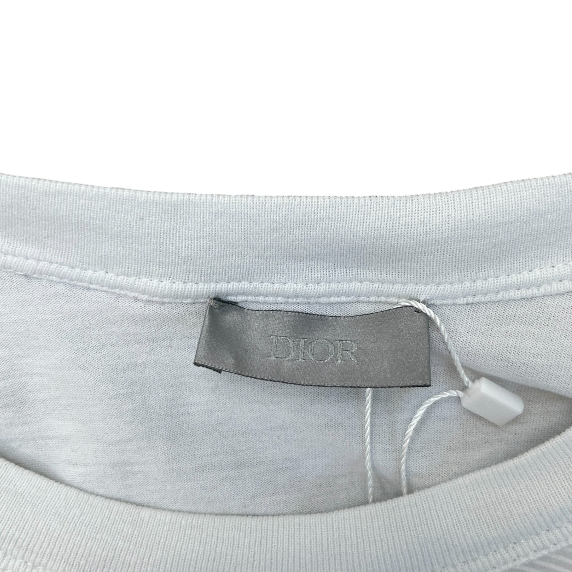 Men's Mesh Paris Logo T-Shirt White Size XS
