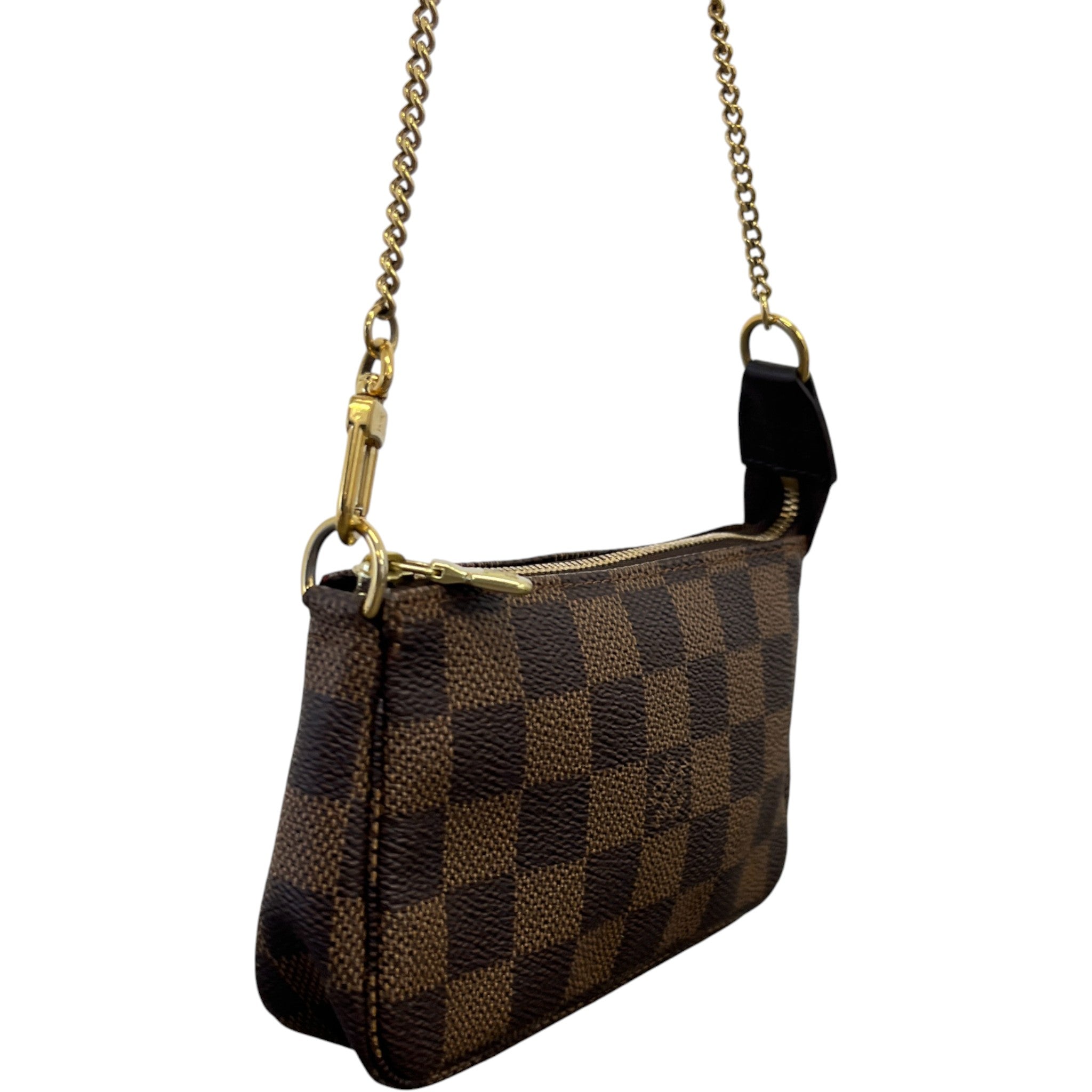 Women's Damier Ebene Mini Pochette Bag Brown