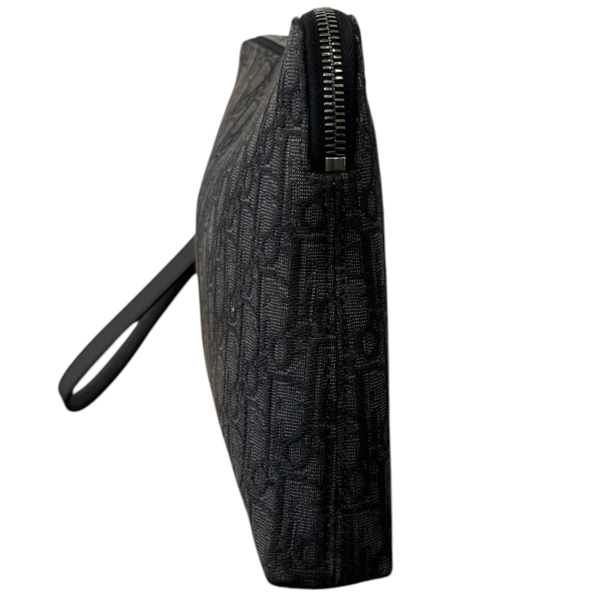 Women's Oblique A4 Zipped Pouch Black