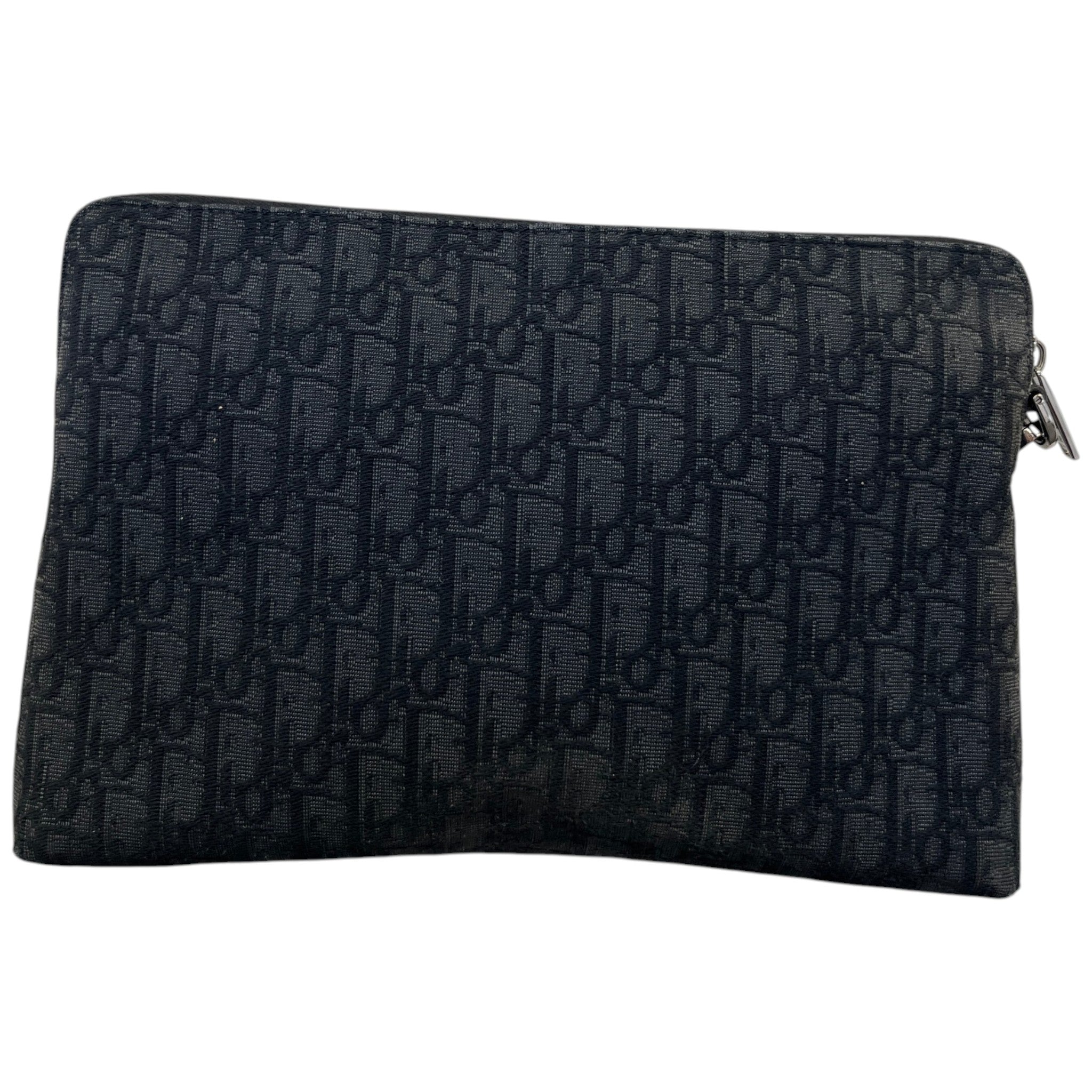 Women's Oblique A4 Zipped Pouch Black