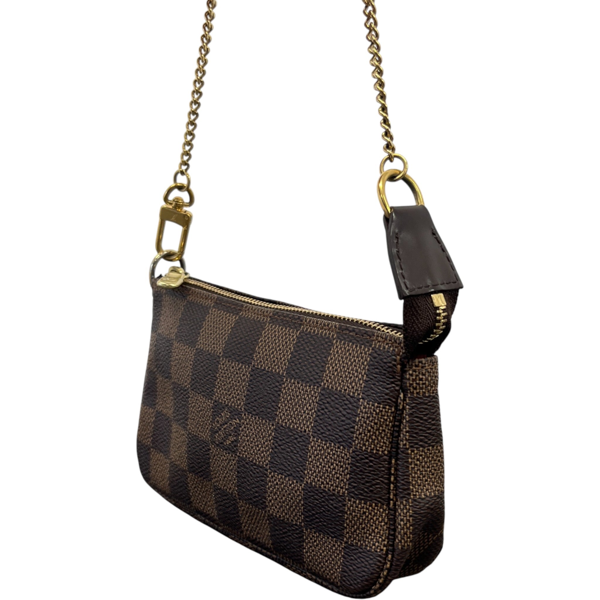Women's Damier Ebene Mini Pochette Bag Brown
