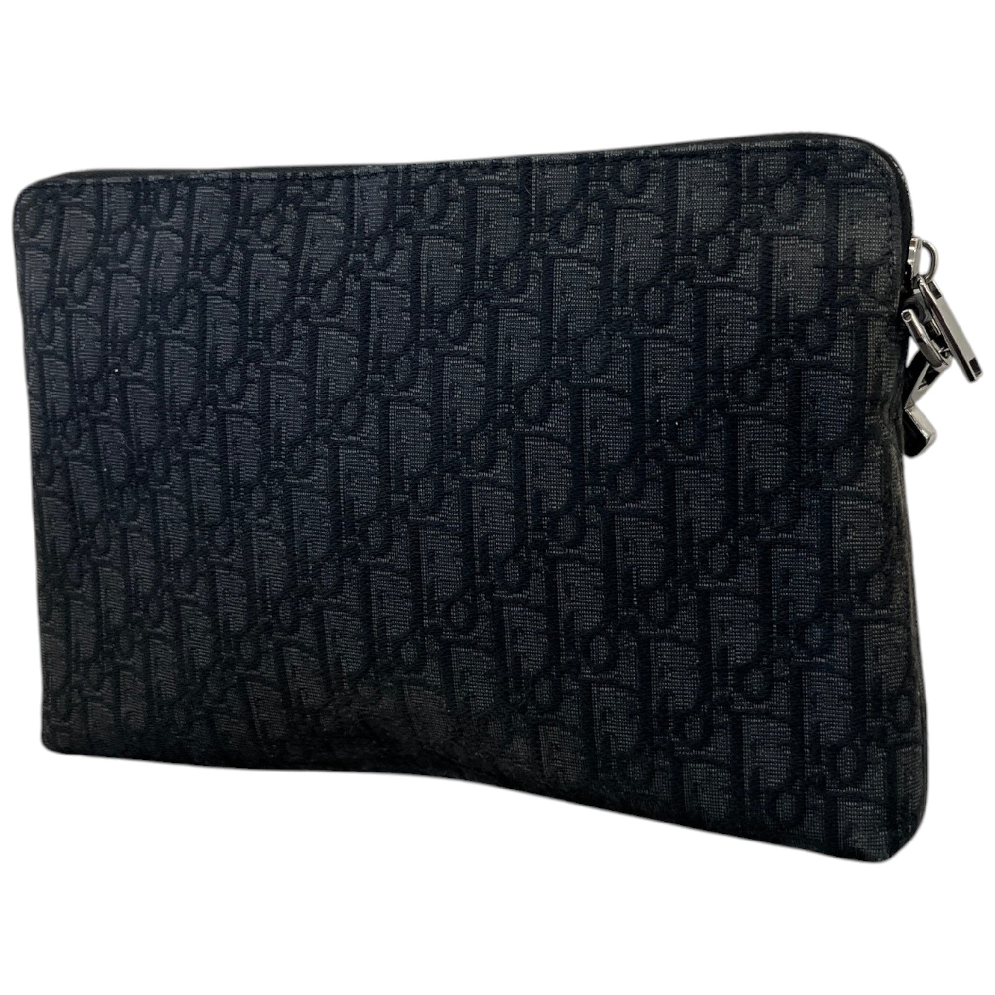 Women's Oblique A4 Zipped Pouch Black