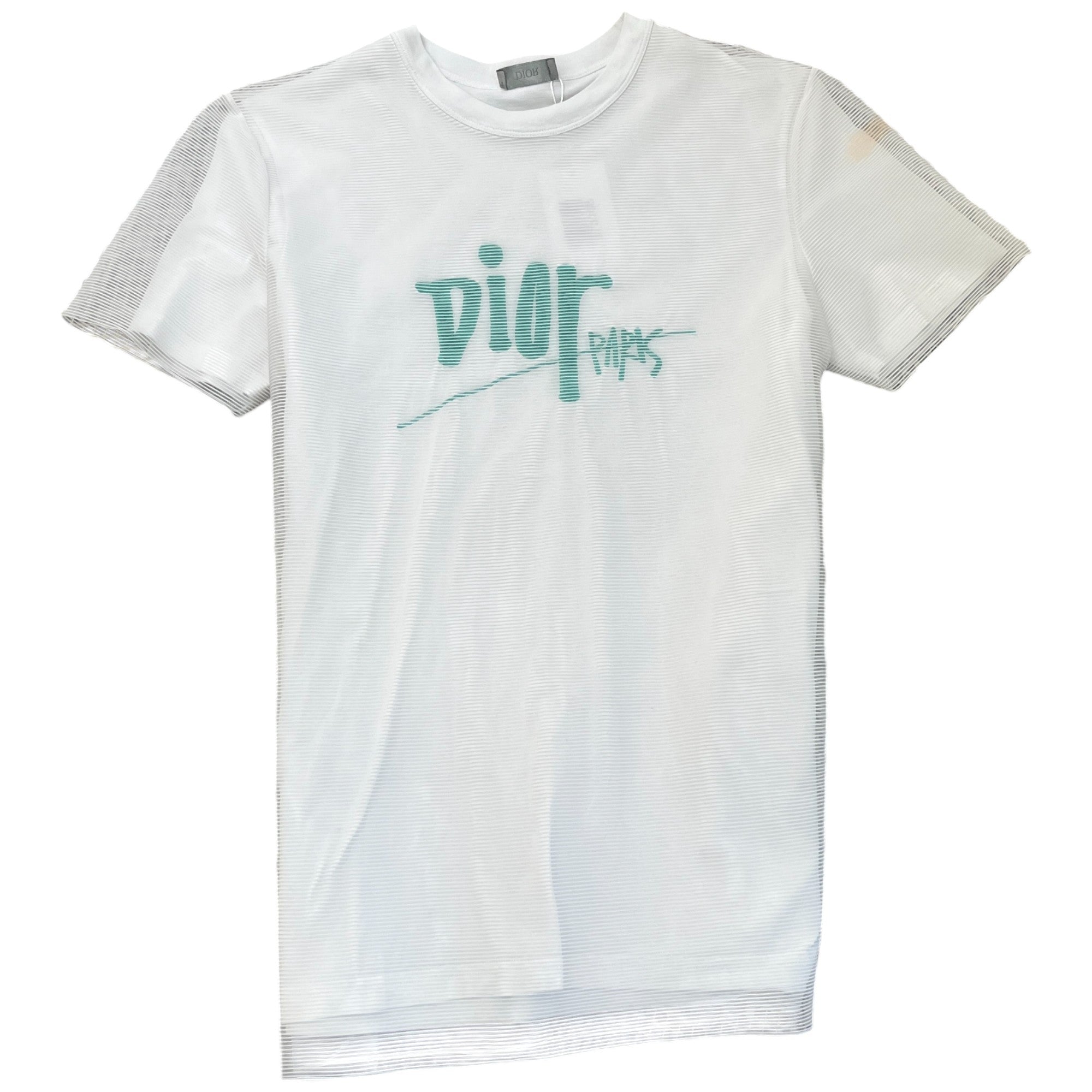 Men's Mesh Paris Logo T-Shirt White Size XS