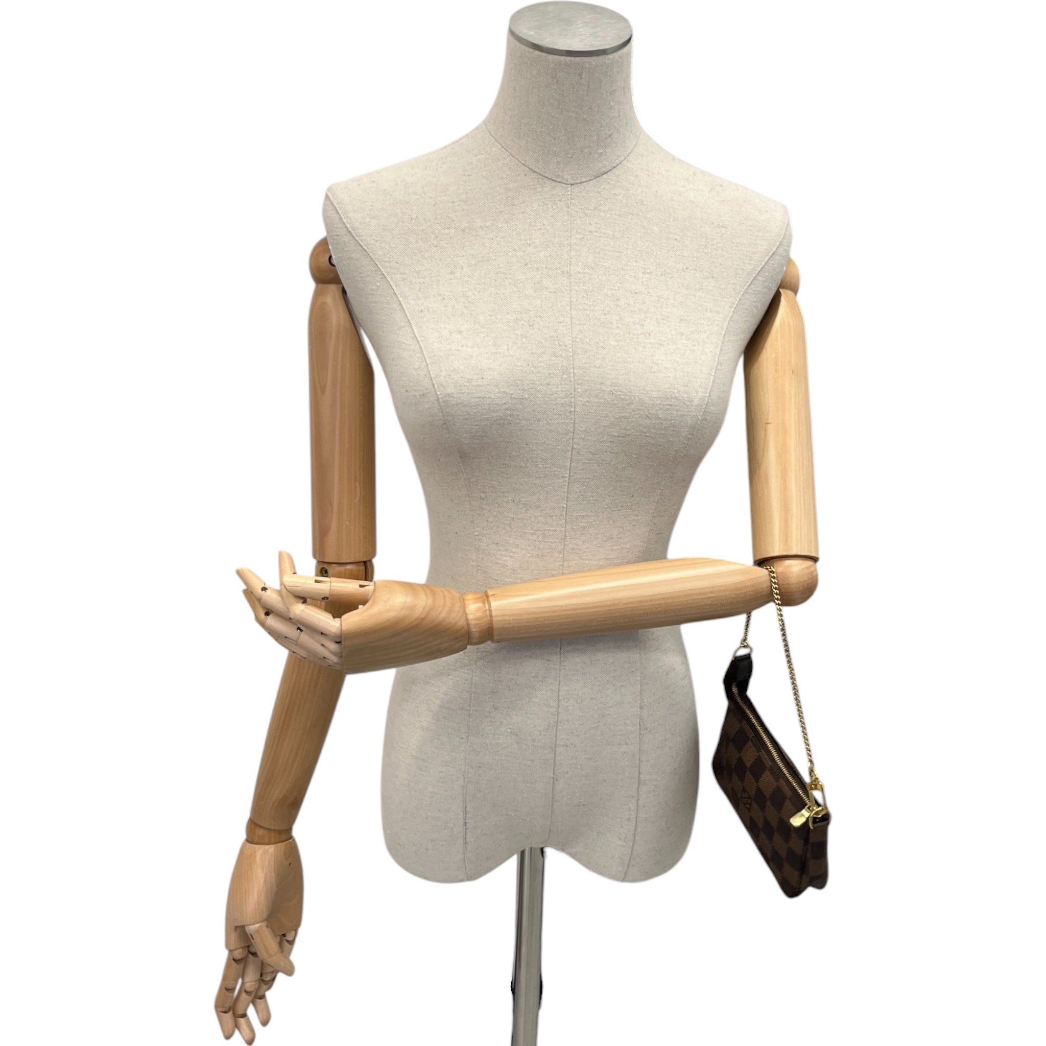 Women's Damier Ebene Mini Pochette Bag Brown